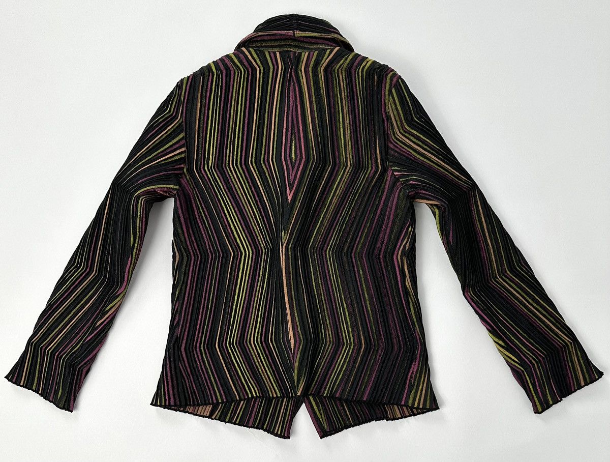 Issey Miyake Issey Miyake 3D Stretch Pleated Multi-Color Blazer Size XS / US 0-2 / IT 36-38 - 2 Thumbnail