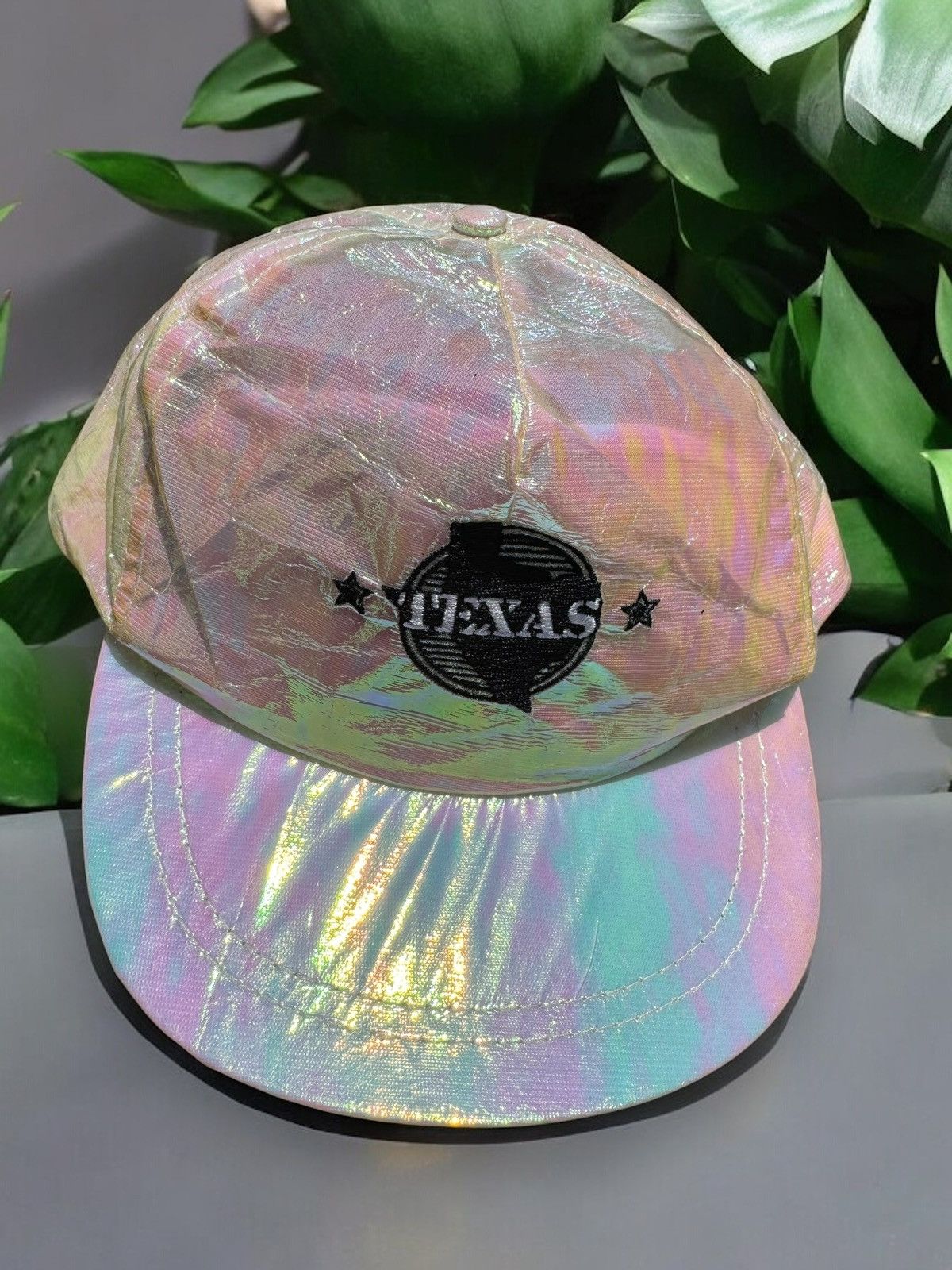 Vintage 90’s Cintage Texas Silver Iridescent Vintage Snapback Hat Size ONE SIZE - 2 Thumbnail