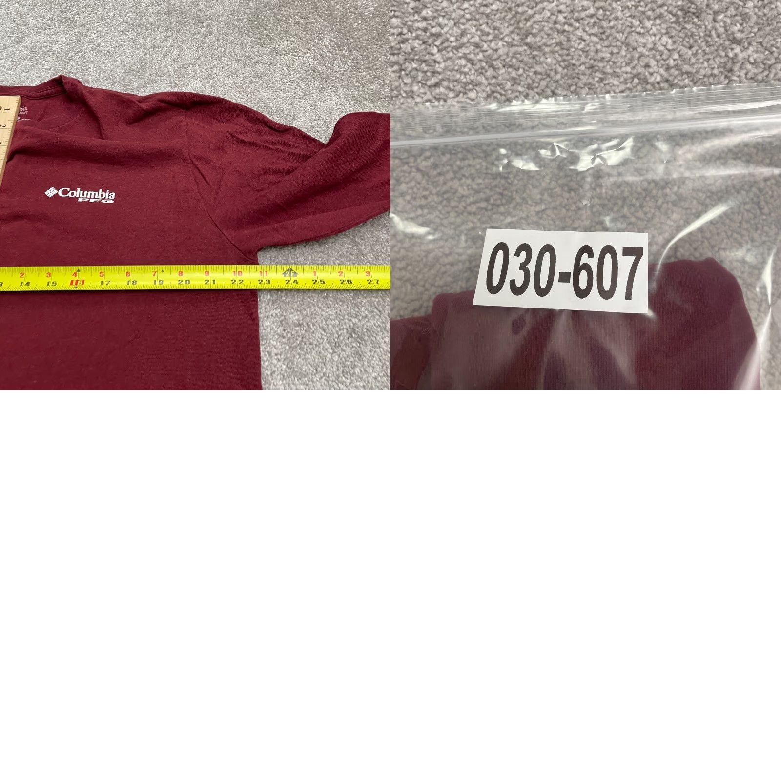 Vintage Columbia PFG T-Shirt Mens Large Red Crew Neck Long Sleeve Cotton Logo Tee Top Size US L / EU 52-54 / 3 - 8 Thumbnail