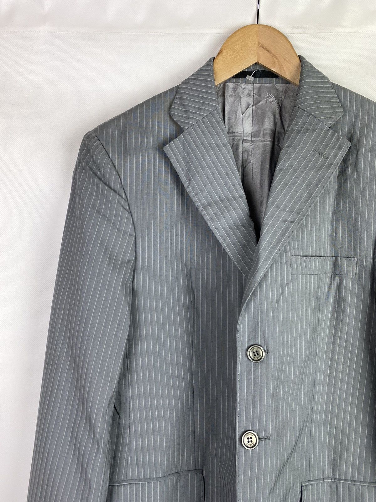 Versace Versace Collection men’s wool striped blazer jacket Size 38R - 4 Thumbnail