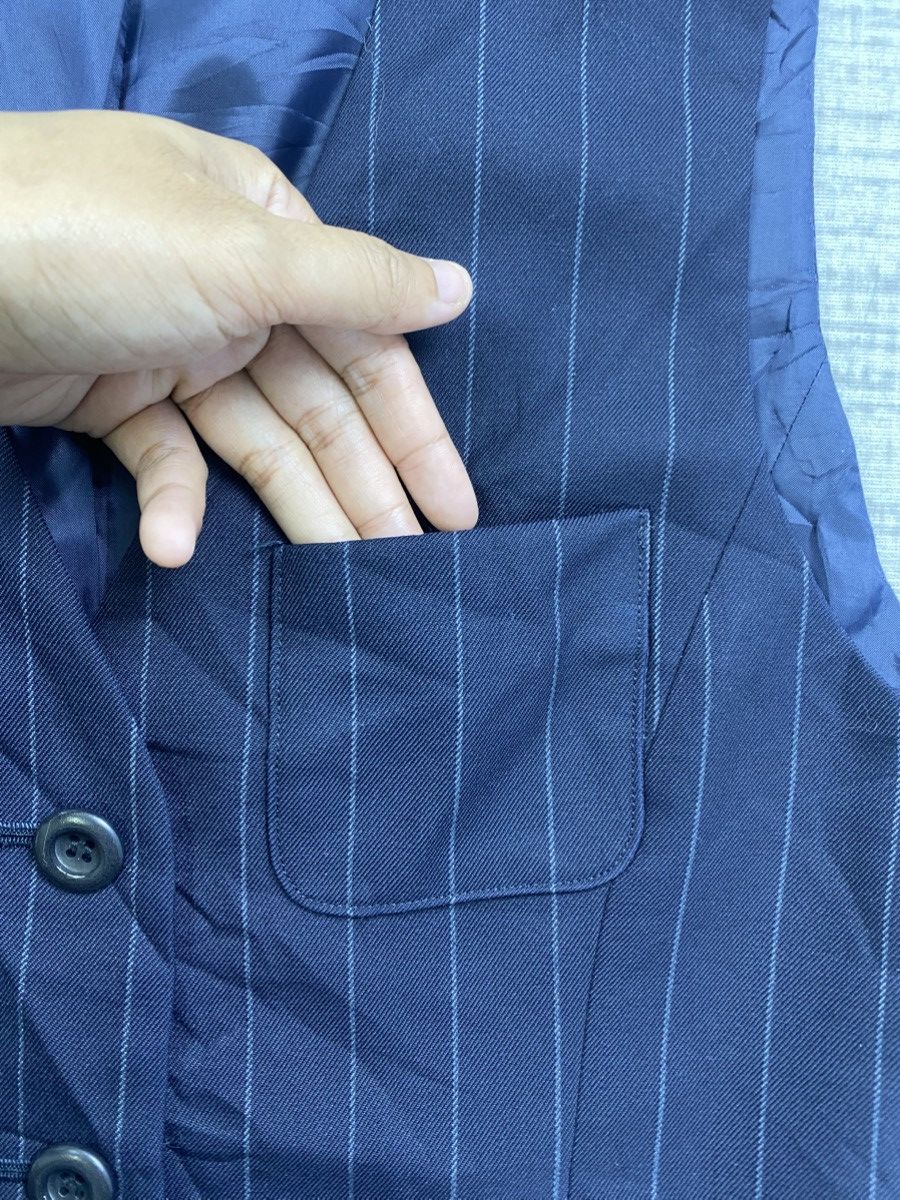 Issey Miyake × Tsumori Chisato × Vintage Vintage Tsumori Chisato Pinstripe Navy Blue Vest Size US S / EU 44-46 / 1 - 7 Thumbnail