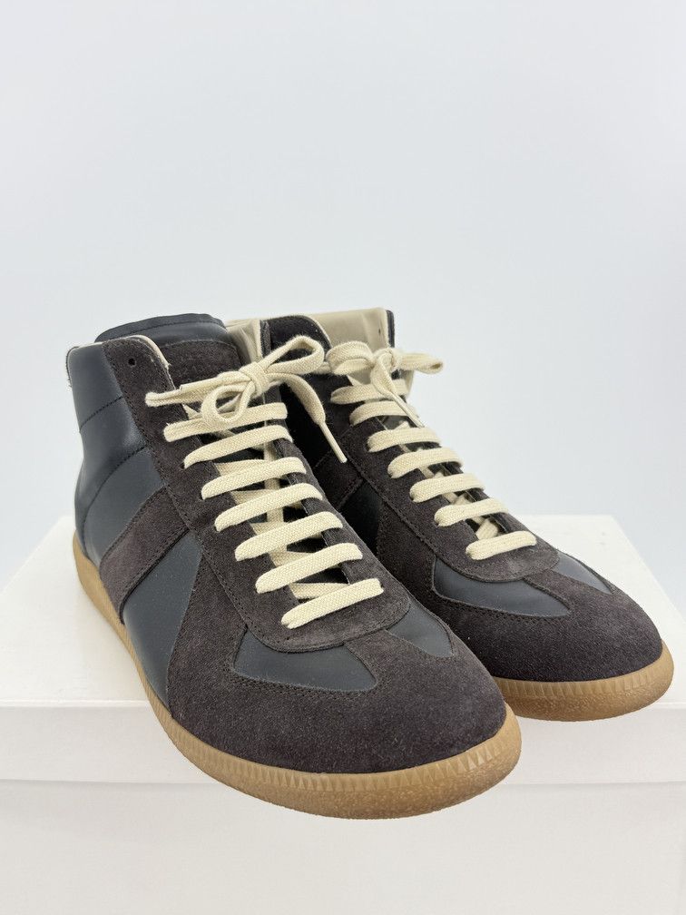 Maison Margiela GAT High Black Brown Size US 11 / EU 44 - 2 Thumbnail