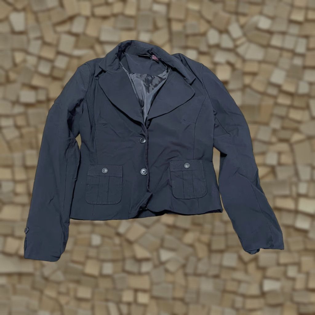 Vintage Newport News Blazer, Women's Size 8, Black, Front Pockets, Casual, Regular Fit, Jacket Size M / US 6-8 / IT 42-44 - 1 Thumbnail