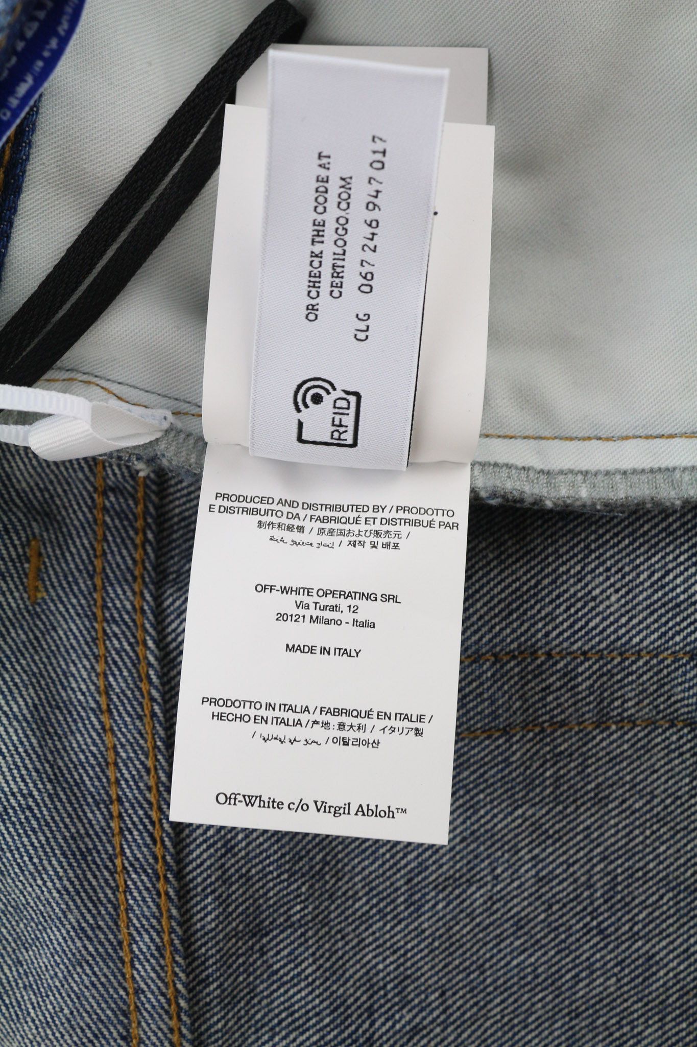 Off-White ARR ZIP DET SKATE W32 Blue Washed Denim Pockets 81653 Size US 32 / EU 48 - 9 Thumbnail