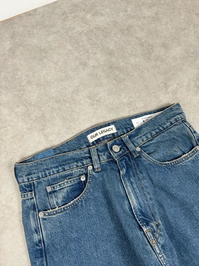 Our Legacy Our Legacy Blue Distressed Denim Jeans Size US 32 / EU 48 - 6 Thumbnail