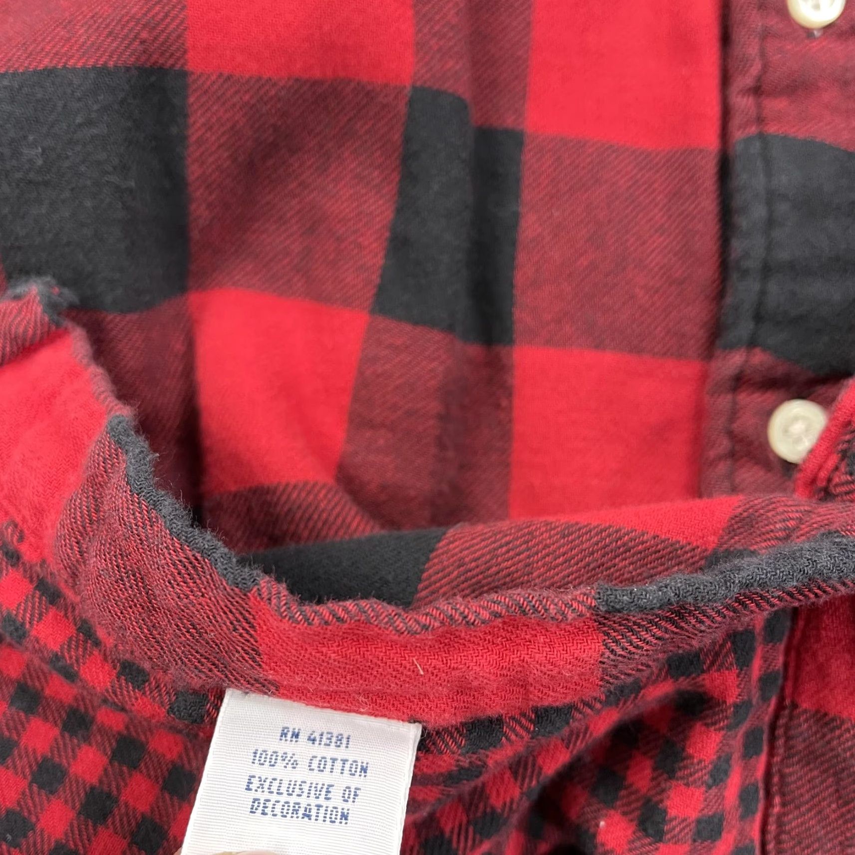 Ralph Lauren Ralph Lauren Shirt Mens Large Red Black Buffalo Plaid Flannel Button-Down Casual Size US L / EU 52-54 / 3 - 5 Thumbnail