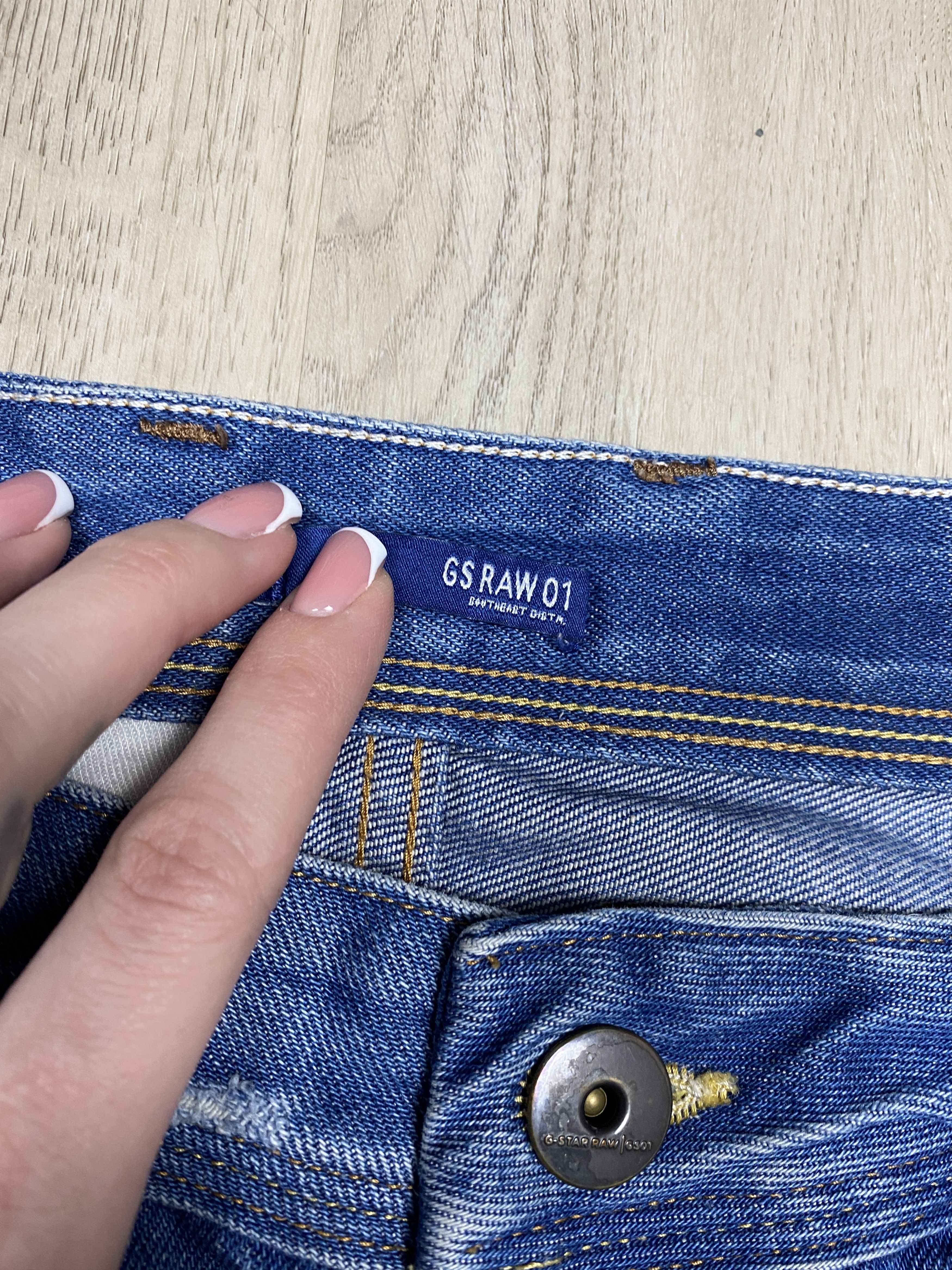G-Star G Star Raw Mens Attacc Low Straight Denim Pants Jeans Size US 32 / EU 48 - 5 Thumbnail