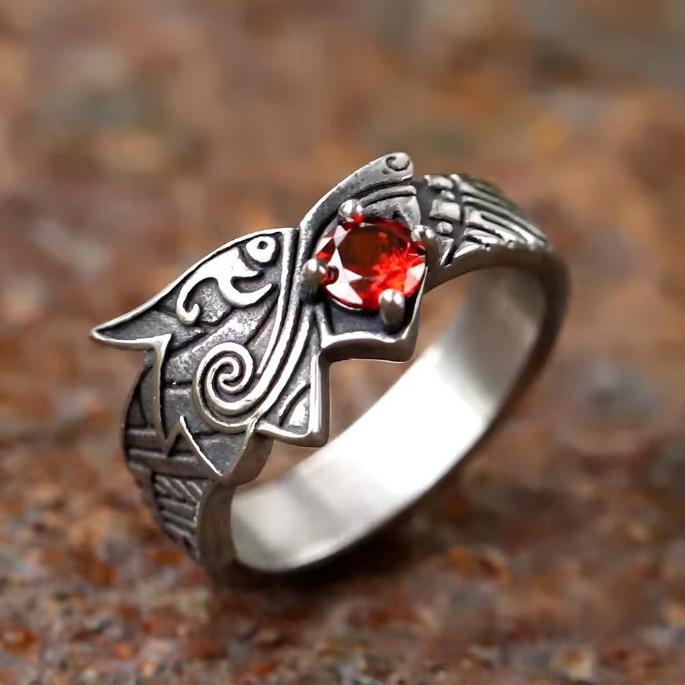Japanese Brand × Jewelry × Vintage Viking Dragon Ring Size ONE SIZE - 3 Thumbnail