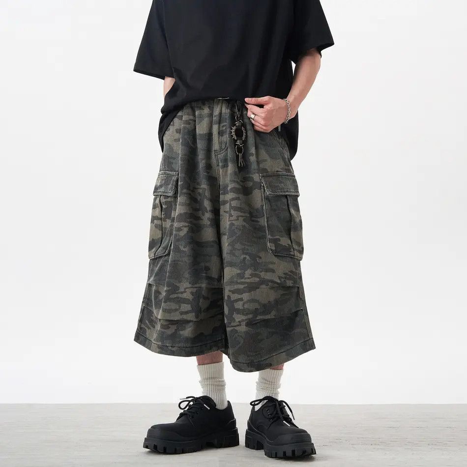 Japanese Brand × Jean Retro loose straight denim shorts Size US 32 / EU 48 - 6 Thumbnail