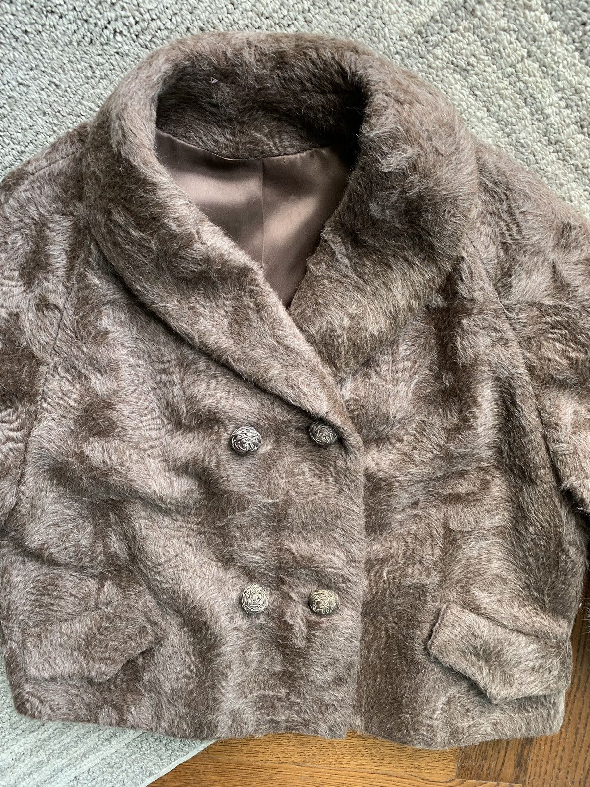 Vintage Vintage Fur Coat Skirt Set Chanel Blazer Fox Two Piece Wool Size XS / US 0-2 / IT 36-38 - 15 Thumbnail