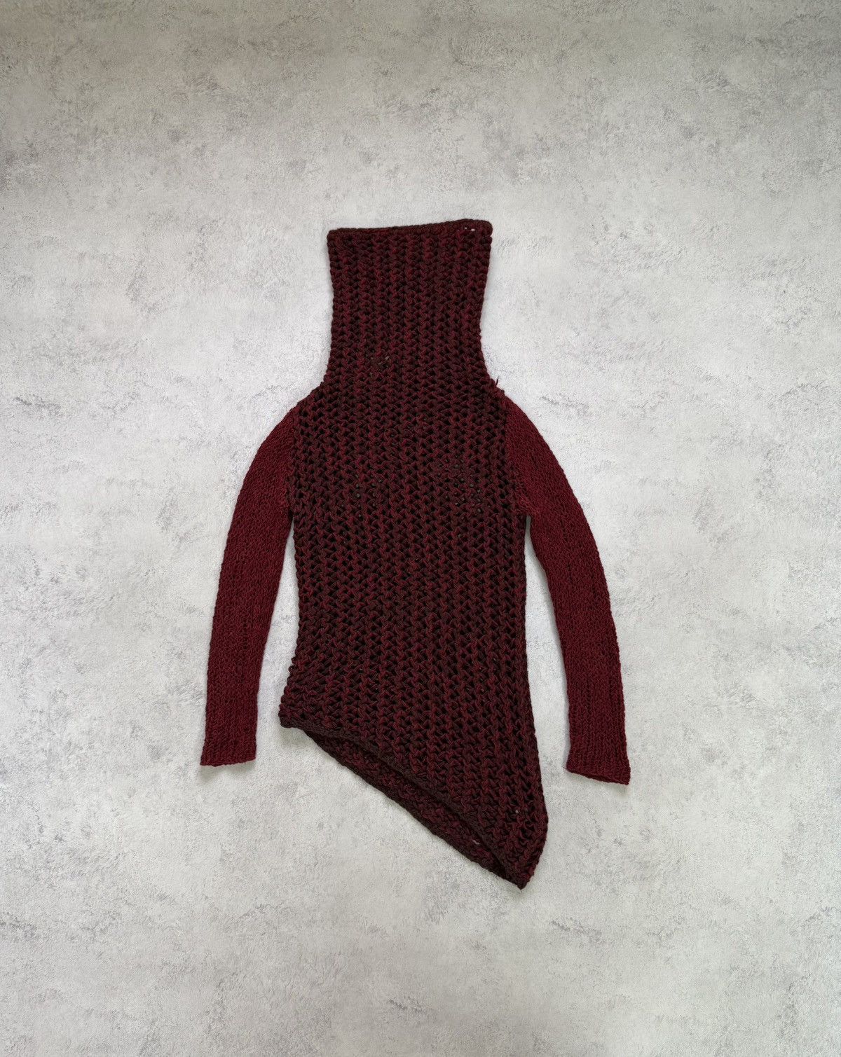 Helmut Lang Helmut Lang Red Open Knit Sweater Size P Size XS / US 0-2 / IT 36-38 - 9 Thumbnail