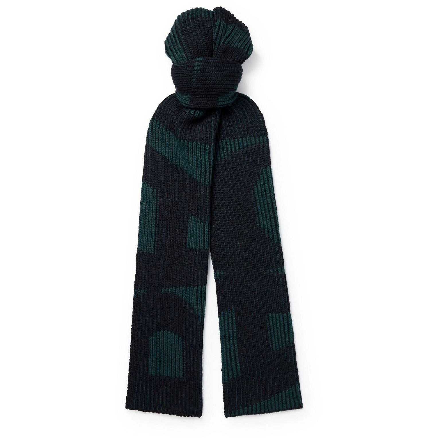 Balenciaga Balenciaga Logo-Jacquard Wool Scarf Size ONE SIZE - 1 Thumbnail