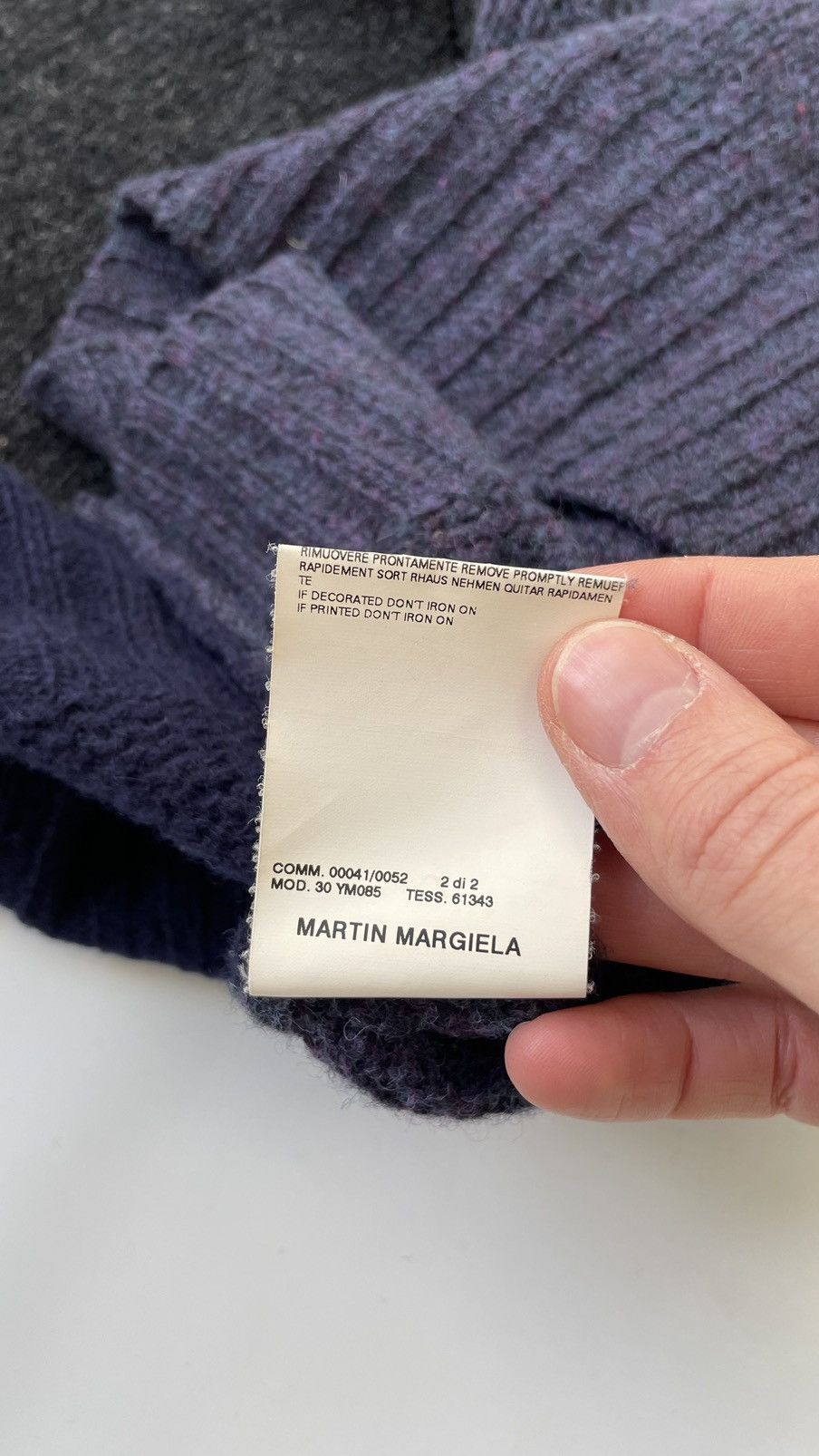 Maison Margiela A/W 05 Colour Block Wool Sweater Size US M / EU 48-50 / 2 - 11 Thumbnail