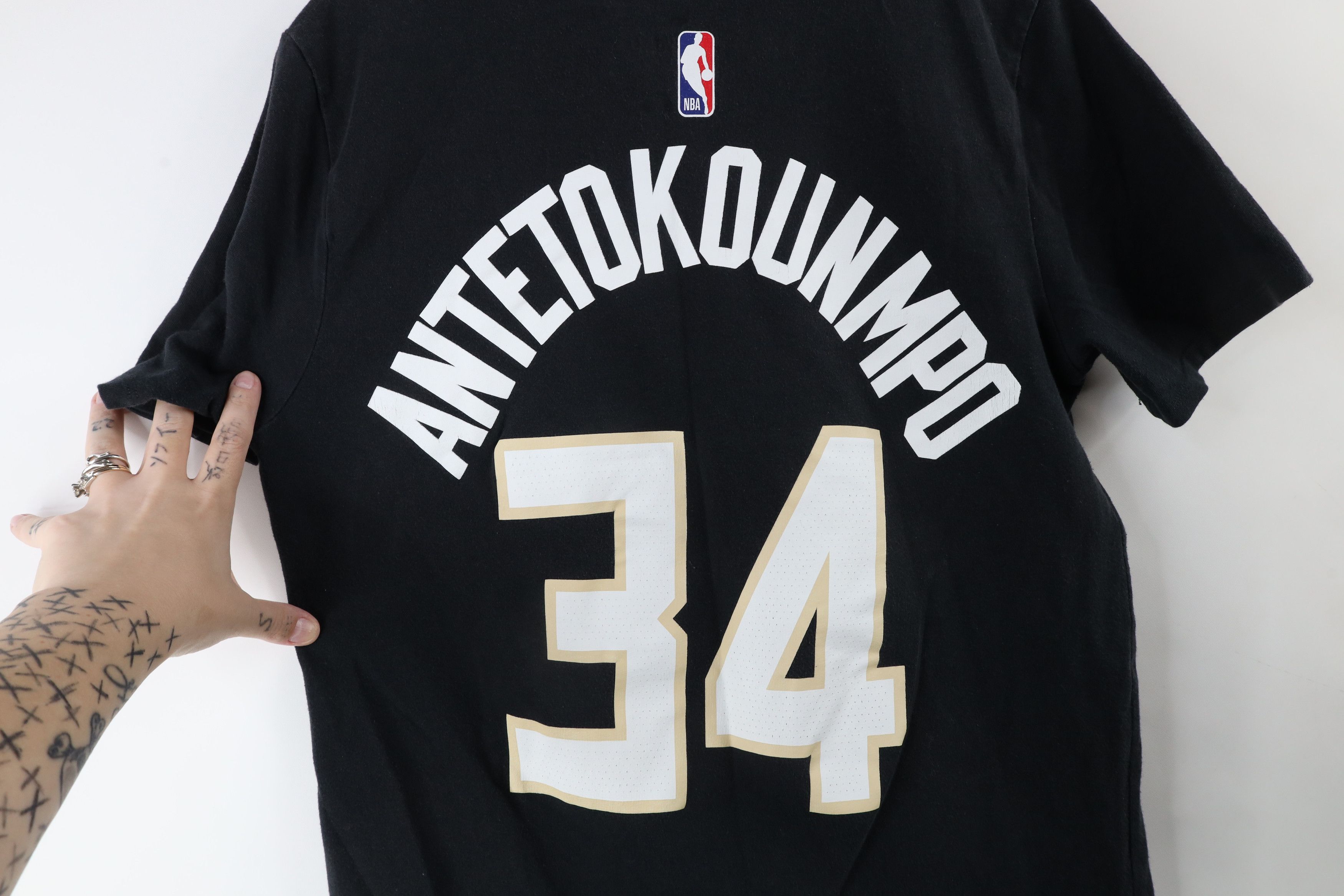 Nike × Vintage Nike Antetokounmpo Milwaukee Bucks Basketball T-Shirt Black Size US M / EU 48-50 / 2 - 10 Thumbnail