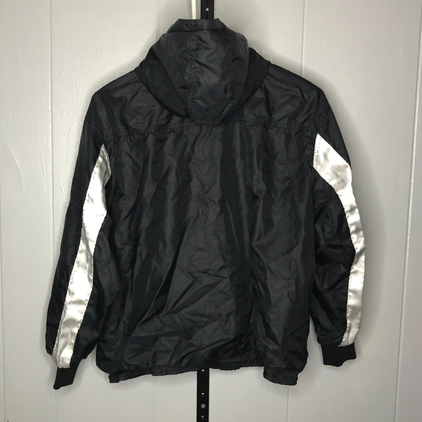 Nike × Vintage VTG Nike White Tag 90s Black Womens Small Full Zip Swoosh Tr Size S / US 4 / IT 40 - 2 Thumbnail