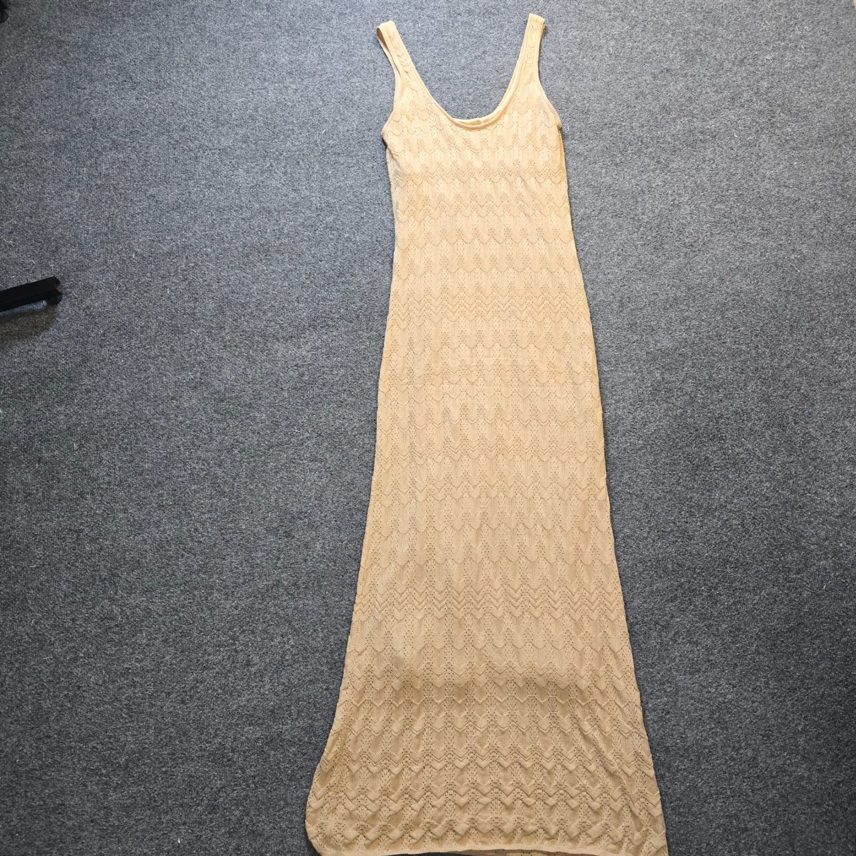 Show Me Your MuMu Show Me Your MuMu Dress Womens Size S Beige Crochet Lace Lined Maxi Casual Maxi Dress Bohemian Classics Women Size S / US 4 / IT 40 - 7 Thumbnail