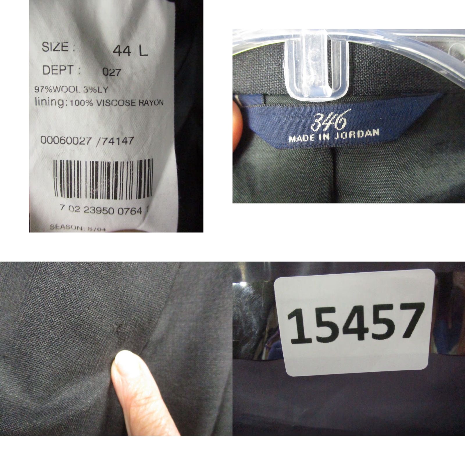 Brooks Brothers Brooks Brothers 346 Blazer Jacket 44L Men's Sports Coat Wool Stretch Blazer Regular Notch Wool Blend Gray 44 Mens Sports Coat Blazer 44L Size 44R - 9 Thumbnail