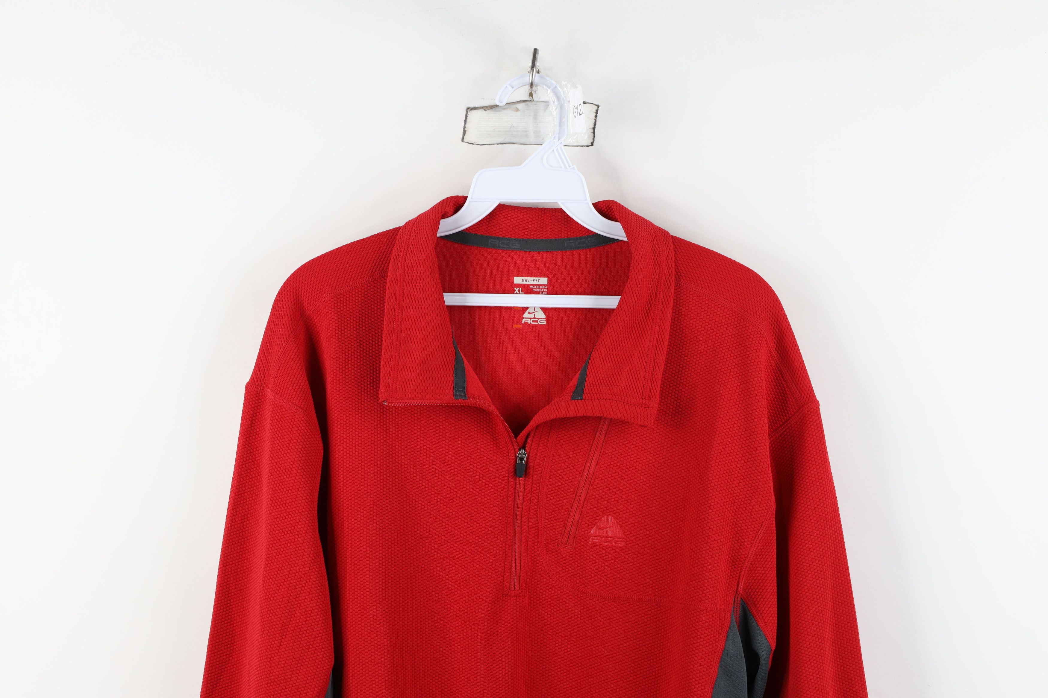 Nike Vintage Nike ACG Swoosh Thermal Knit Pullover Jacket Top Size US XL / EU 56 / 4 - 2 Thumbnail