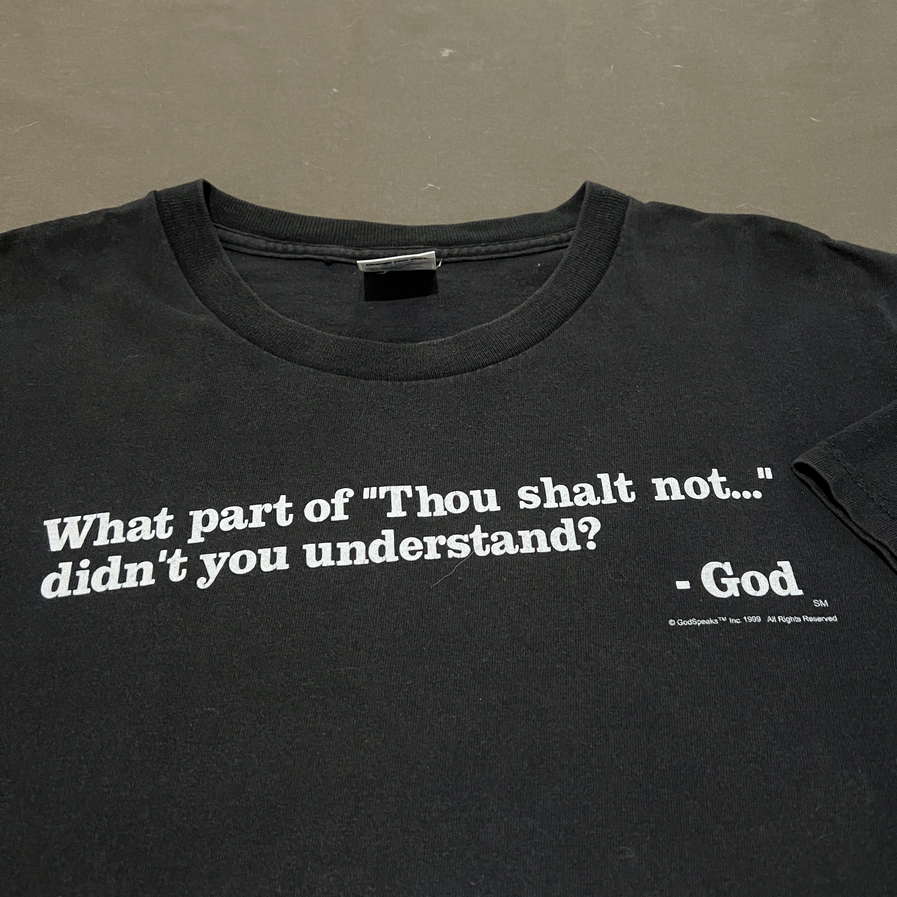 Other Vintage 90s God Speaks Jesus Lord Bible Holy Promo Tee G1 Size US XL / EU 56 / 4 - 1 Thumbnail