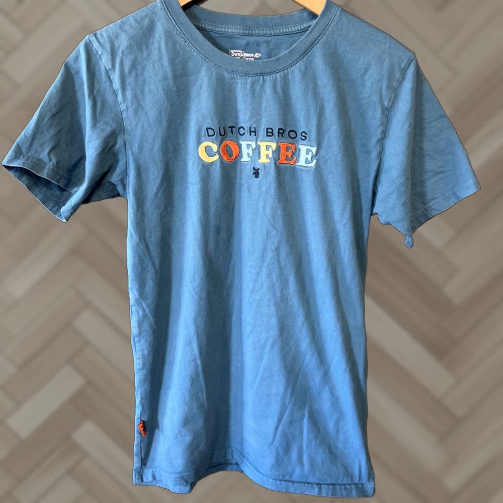 Altea Dutch Bros Coffee T Shirt Unisex S Green Blue Teal Logo Short Sleeve Crew Neck Cotton Jersey Regular Fit Vintage: No Size US S / EU 44-46 / 1 - 1 Thumbnail