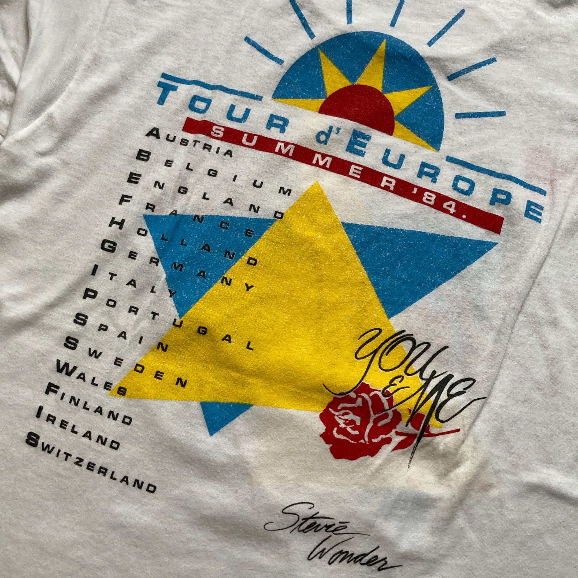 Other Stevie Wonder Tour Europe Summer 84 Vintage Single Stitch T- Size US M / EU 48-50 / 2 - 6 Thumbnail
