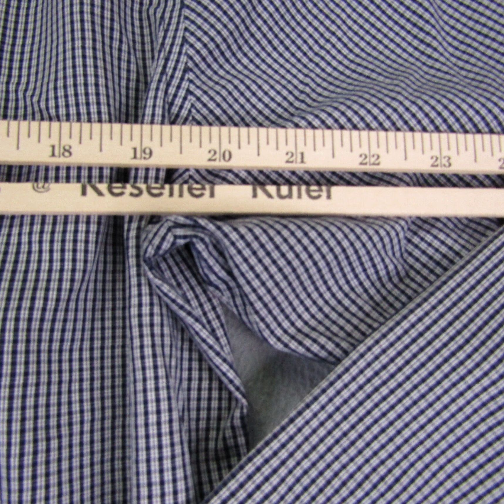 J.Crew J.CREW Button-Up Shirt Mens Large Blue Plaid 80s Wrinkle Free Casual Cotton Button Front Pocketed Size US L / EU 52-54 / 3 - 6 Thumbnail