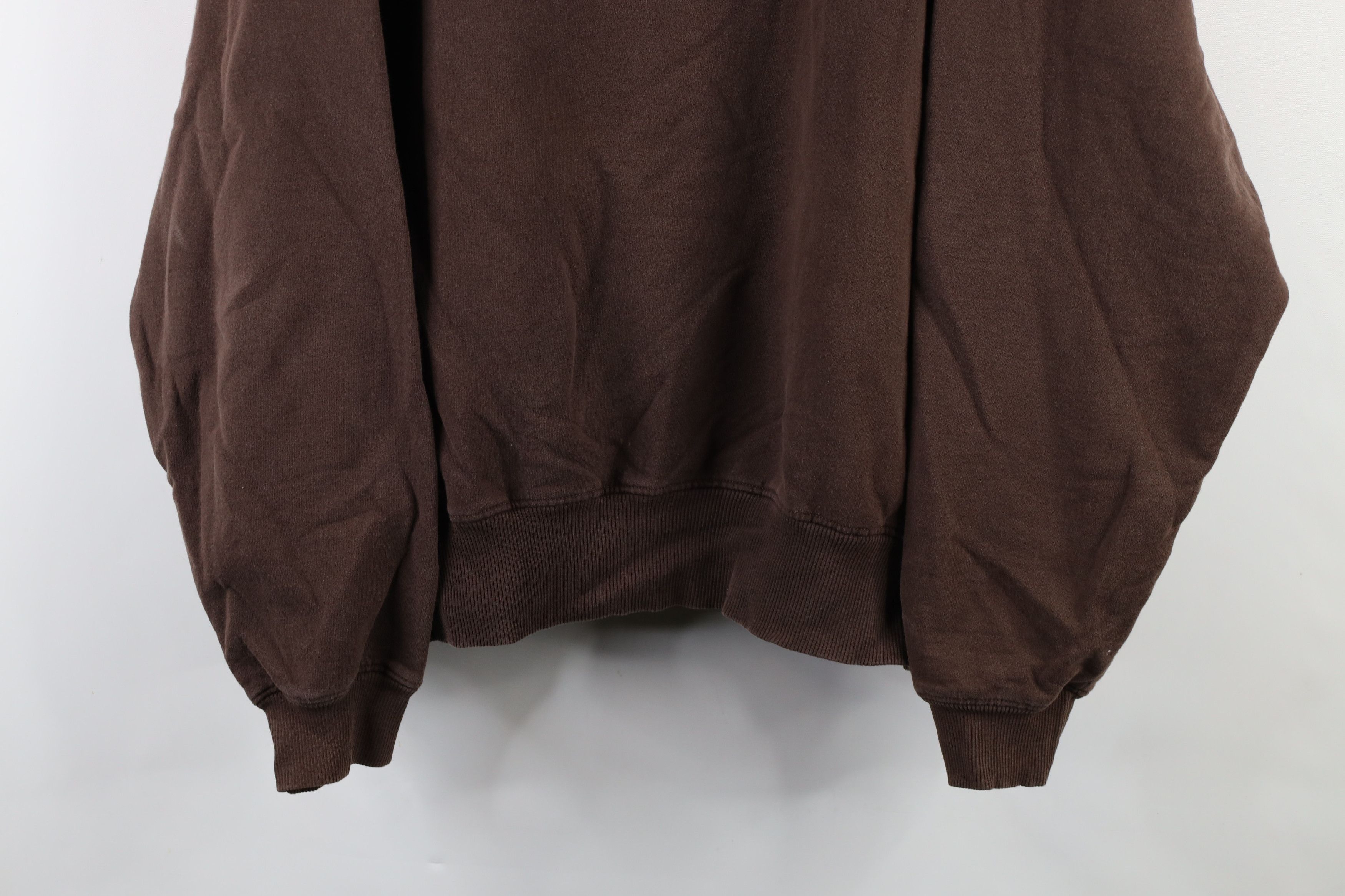 Champion × Vintage Vintage 90s Champion Crewneck Sweatshirt Chocolate Brown Size US XL / EU 56 / 4 - 3 Thumbnail