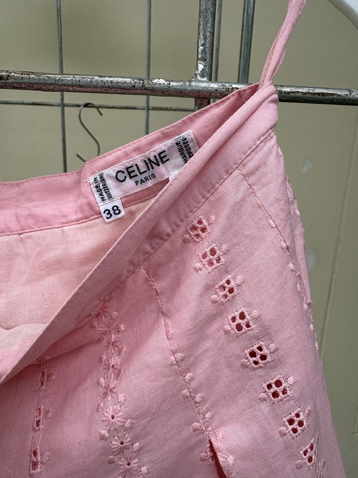 Celine Celine vintage pink lace skirt Size 27" / US 4 / IT 40 - 15 Thumbnail