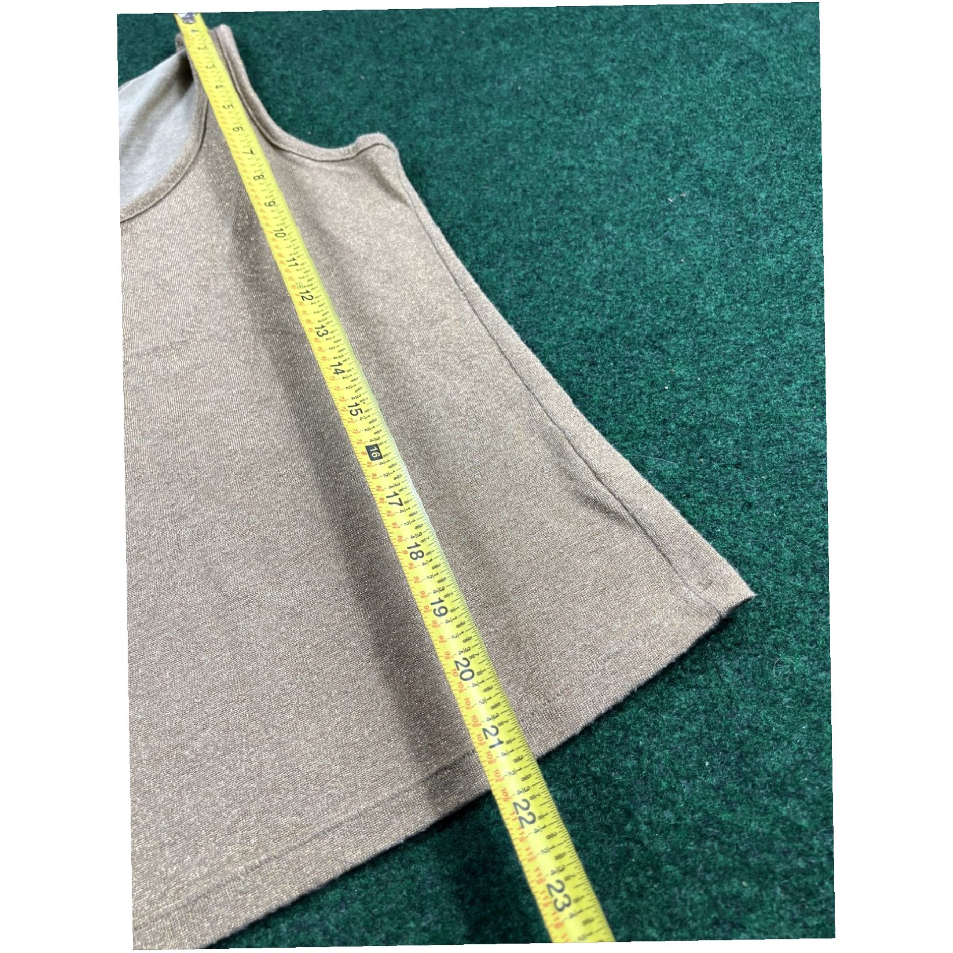 Ralph Lauren Lauren Ralph Lauren Tank Shirt PS Women Gold Rayon Metallic Petite Small Shiny Size S / US 4 / IT 40 - 6 Thumbnail