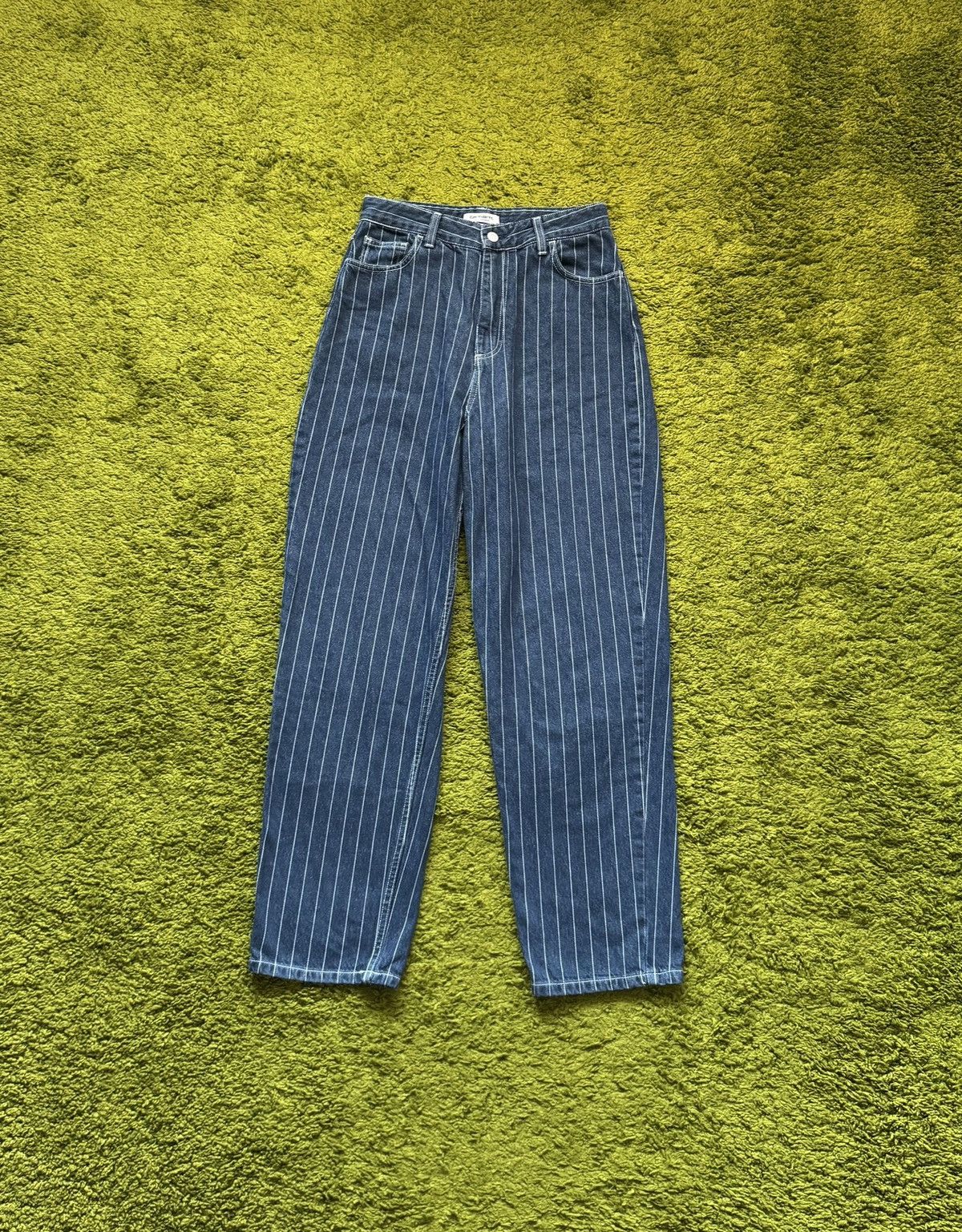 Carhartt Carhartt WIP workcore style striped orlean jeans Size 27" / US 4 / IT 40 - 2 Thumbnail