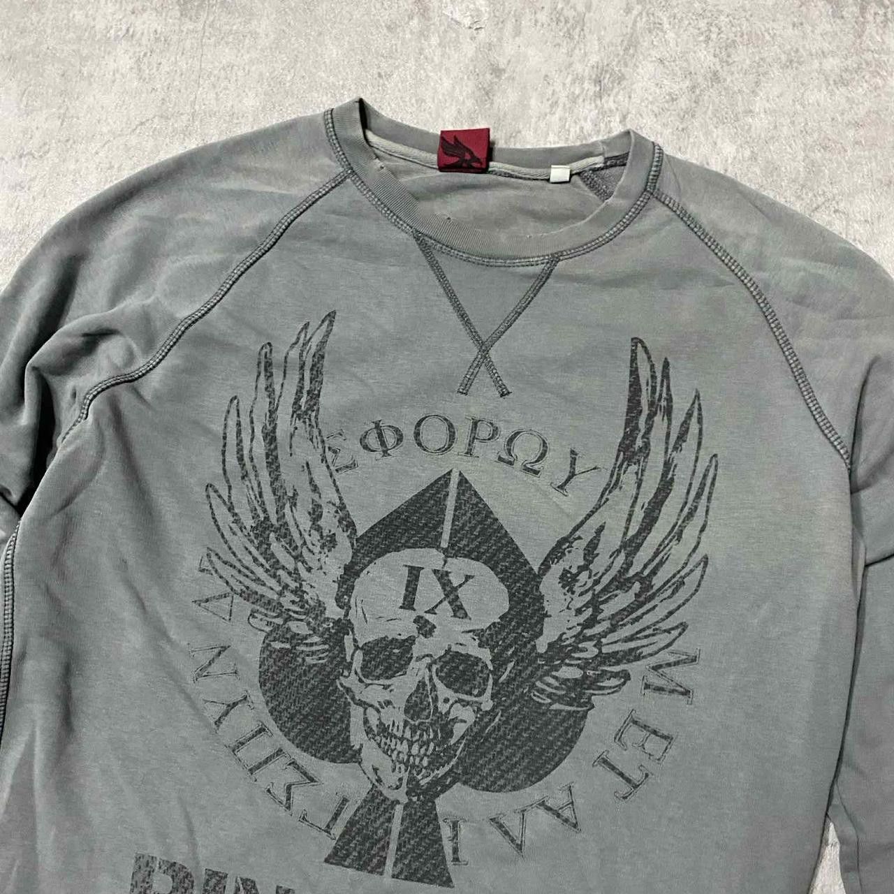 Other Grey and black vintage-inspired cotton sweatshirt Size US L / EU 52-54 / 3 - 2 Thumbnail