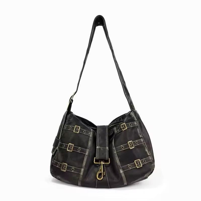 Vintage Y2K Vintage Harajuku Black Hobo Shoulder Bag Size ONE SIZE - 1 Thumbnail