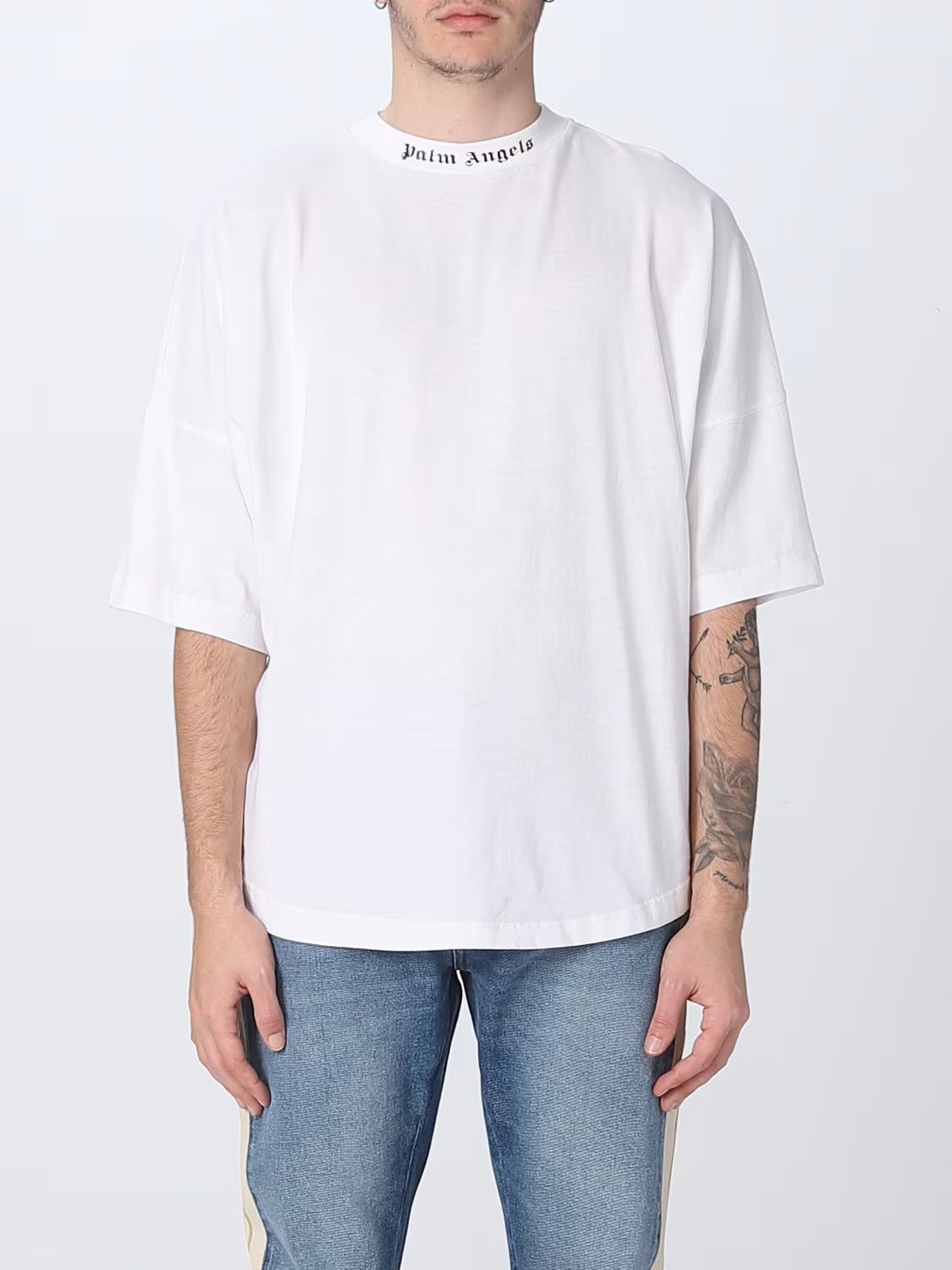 Palm Angels White Back Logo Oversized T-shirt Size US XS / EU 42 / 0 - 3 Thumbnail