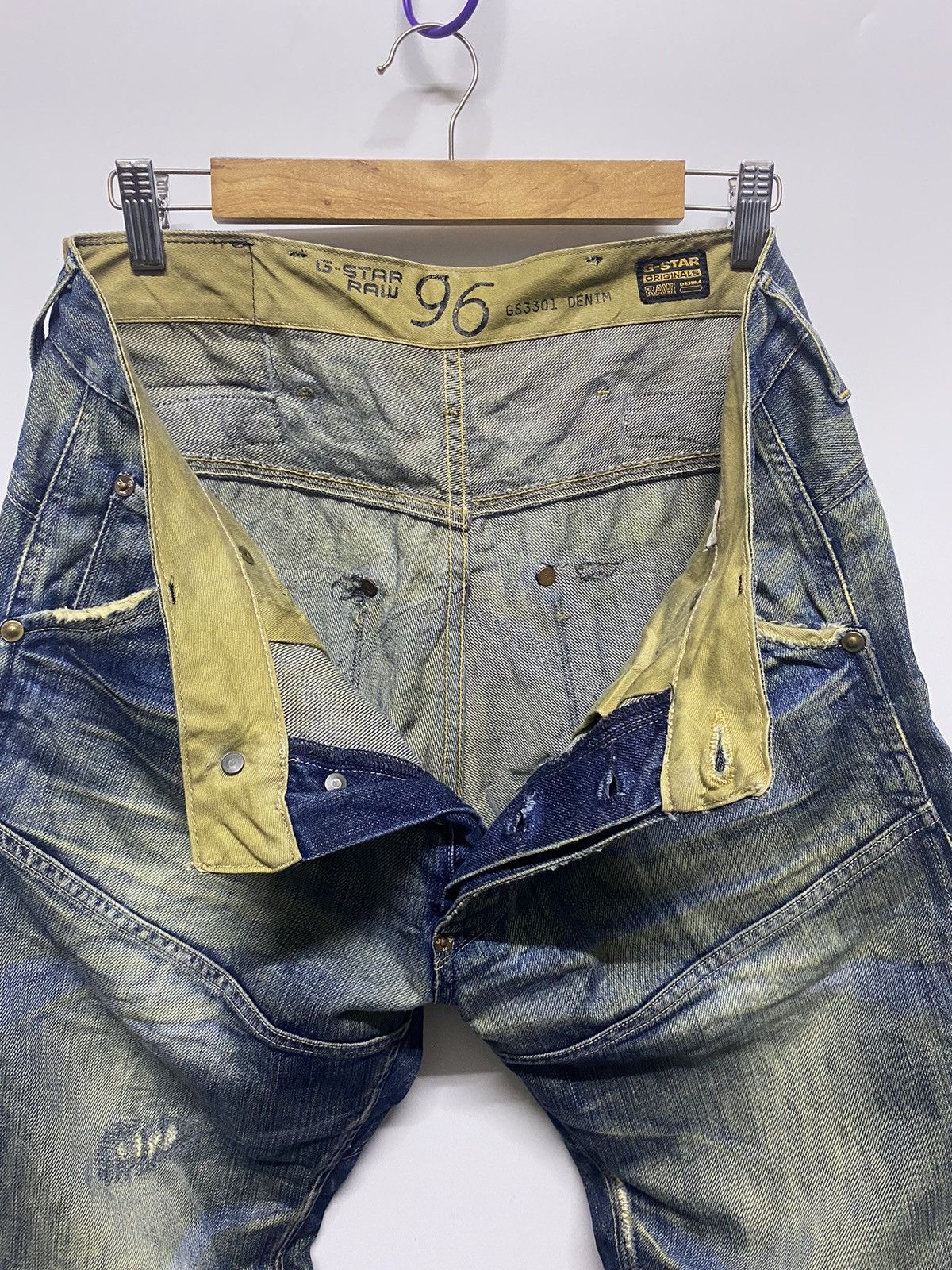 G-Star Vintage G-Star 96 Raw Distressed Denim Jeans Pants Size US 34 / EU 50 - 17 Thumbnail