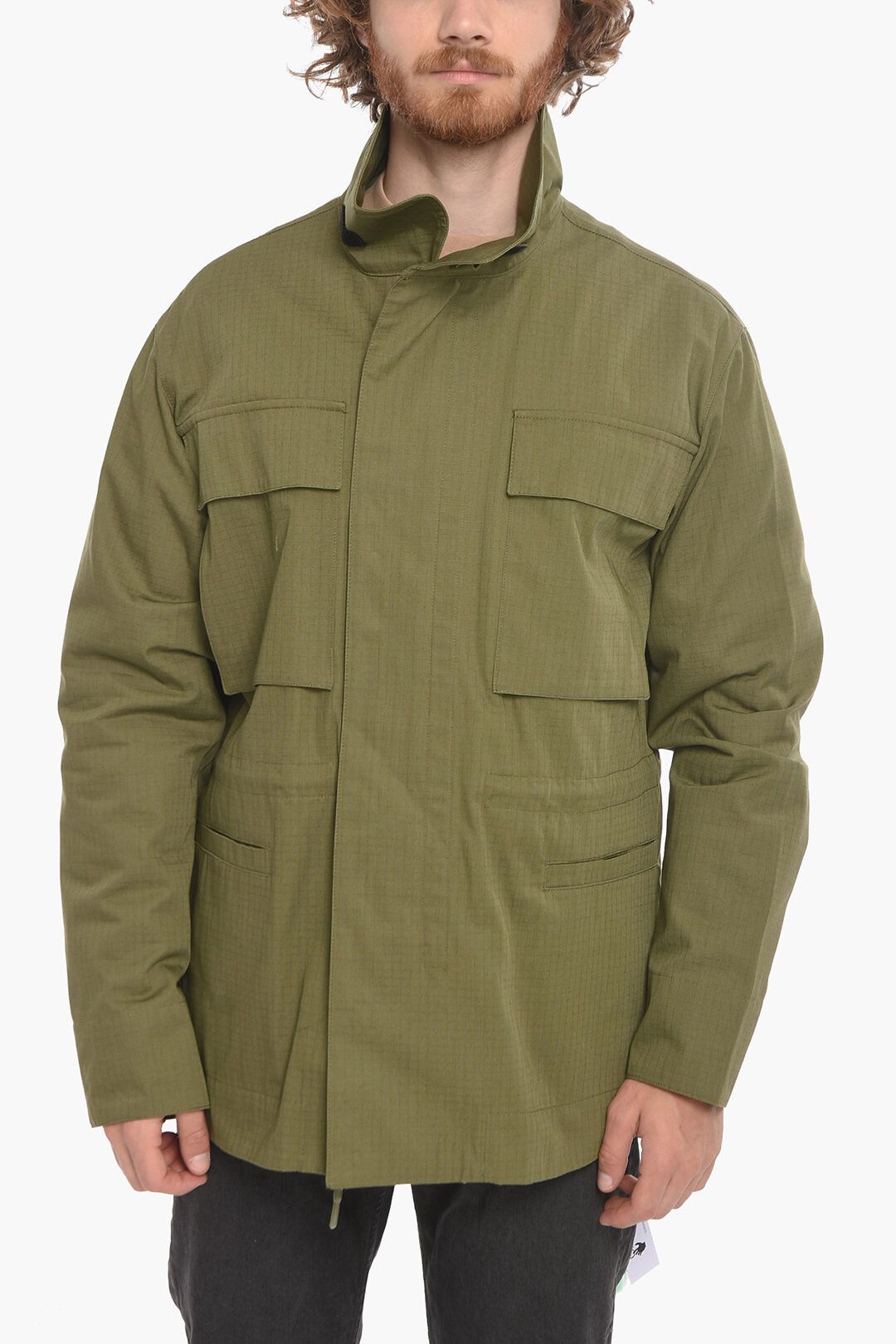 Off-White o1y0225 Jacket in Military Green Size US M / EU 48-50 / 2 - 1 Thumbnail
