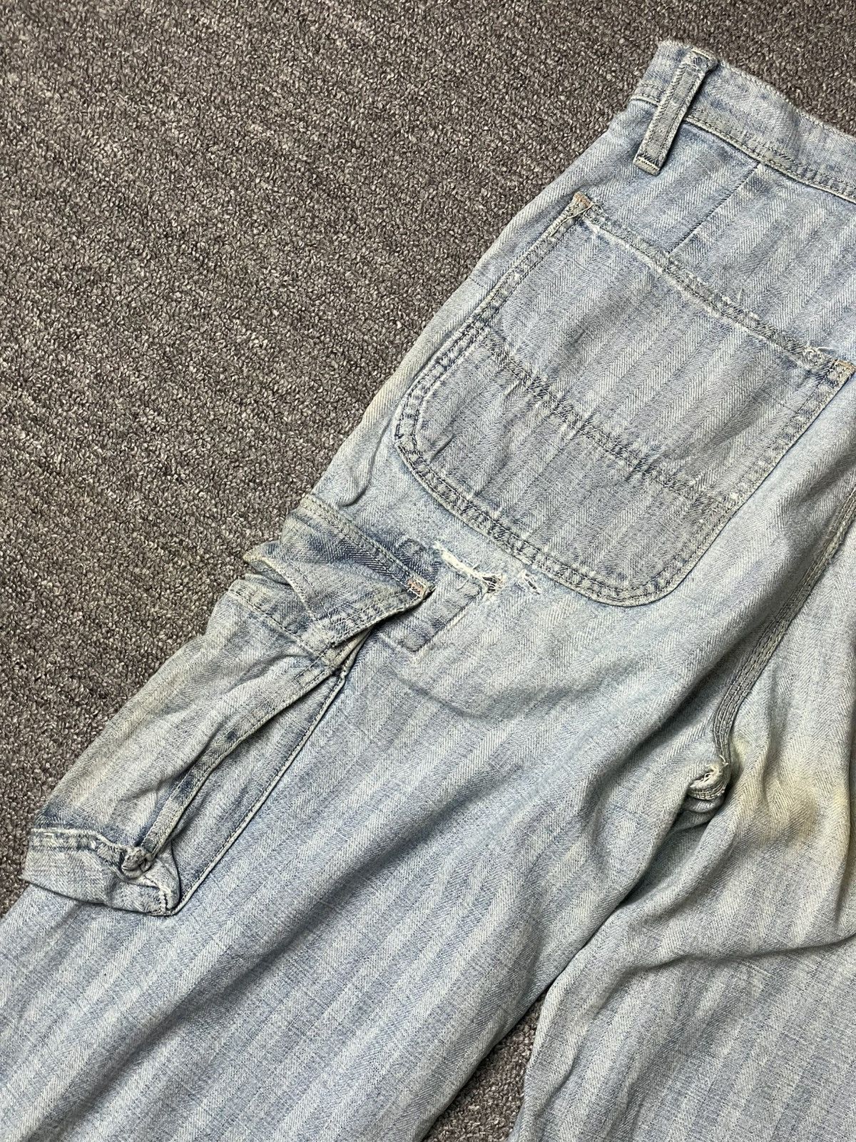 Blue Blue Japan × Japanese Brand × Vintage BLUE BLUE Brand Cargo Denim Jeans (112) Size US 31 - 15 Thumbnail