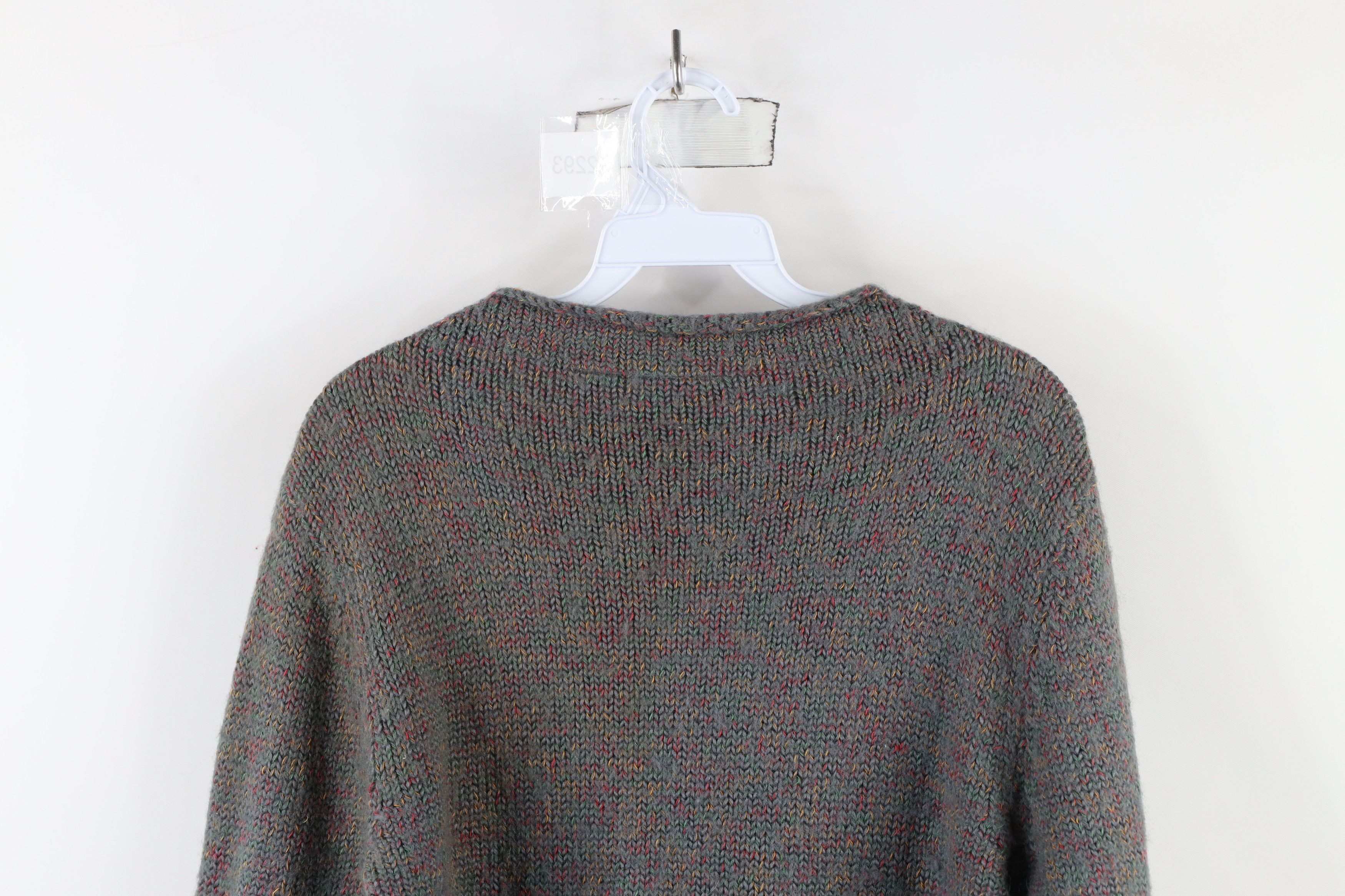 Vintage Vintage 90s Streetwear Marled Knit Rainbow Fleck Sweater Size L / US 10 / IT 46 - 6 Thumbnail