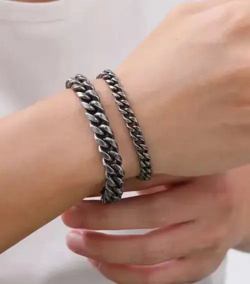 Jewelry Hayakawa x Etou 20 cm + 6 Mm Cuban link chain Bracelet Size ONE SIZE - 4 Thumbnail