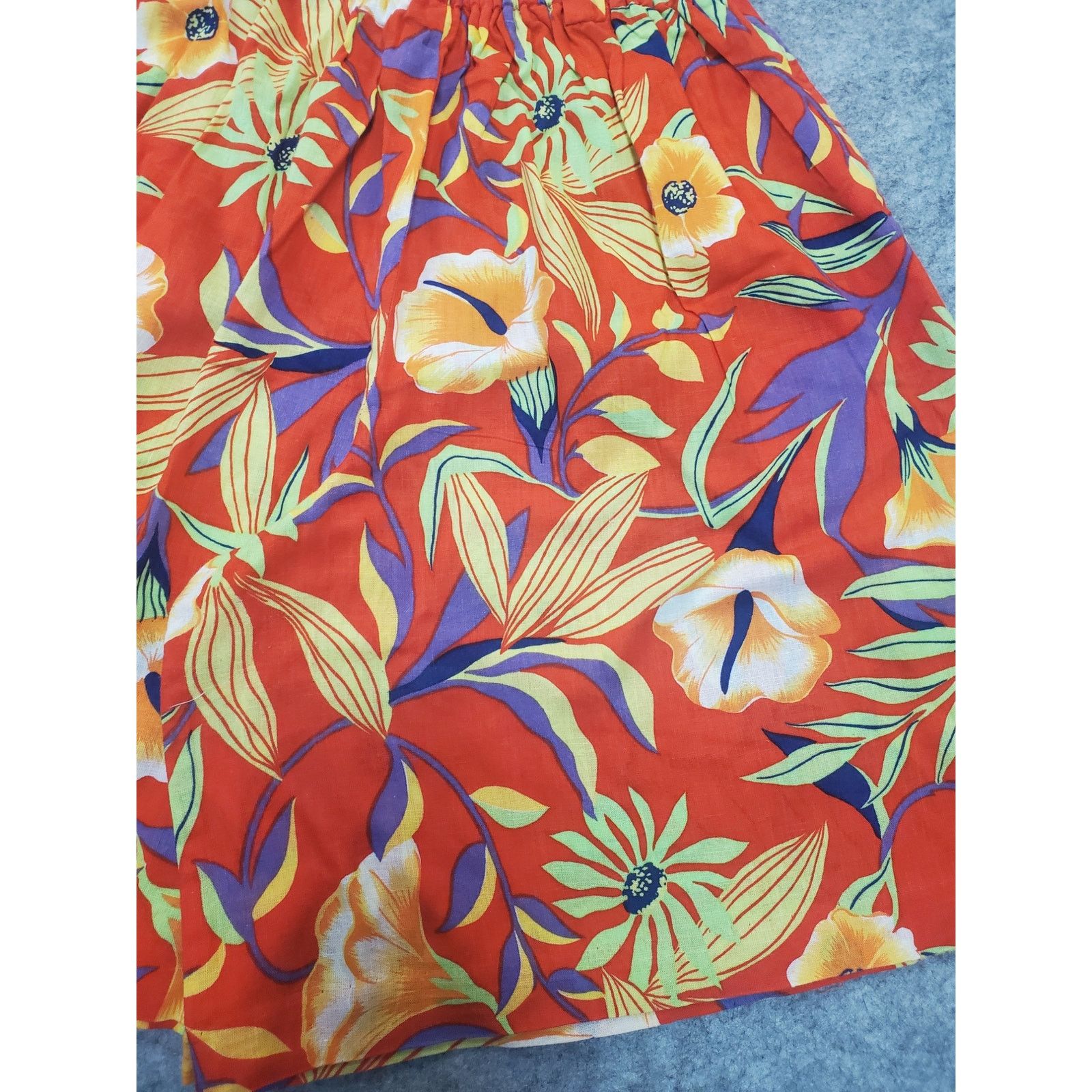 Other Women's Vintage Counterparts M Red Tropical Bermuda Shorts Size 25" / US 0 / IT 36 - 5 Thumbnail