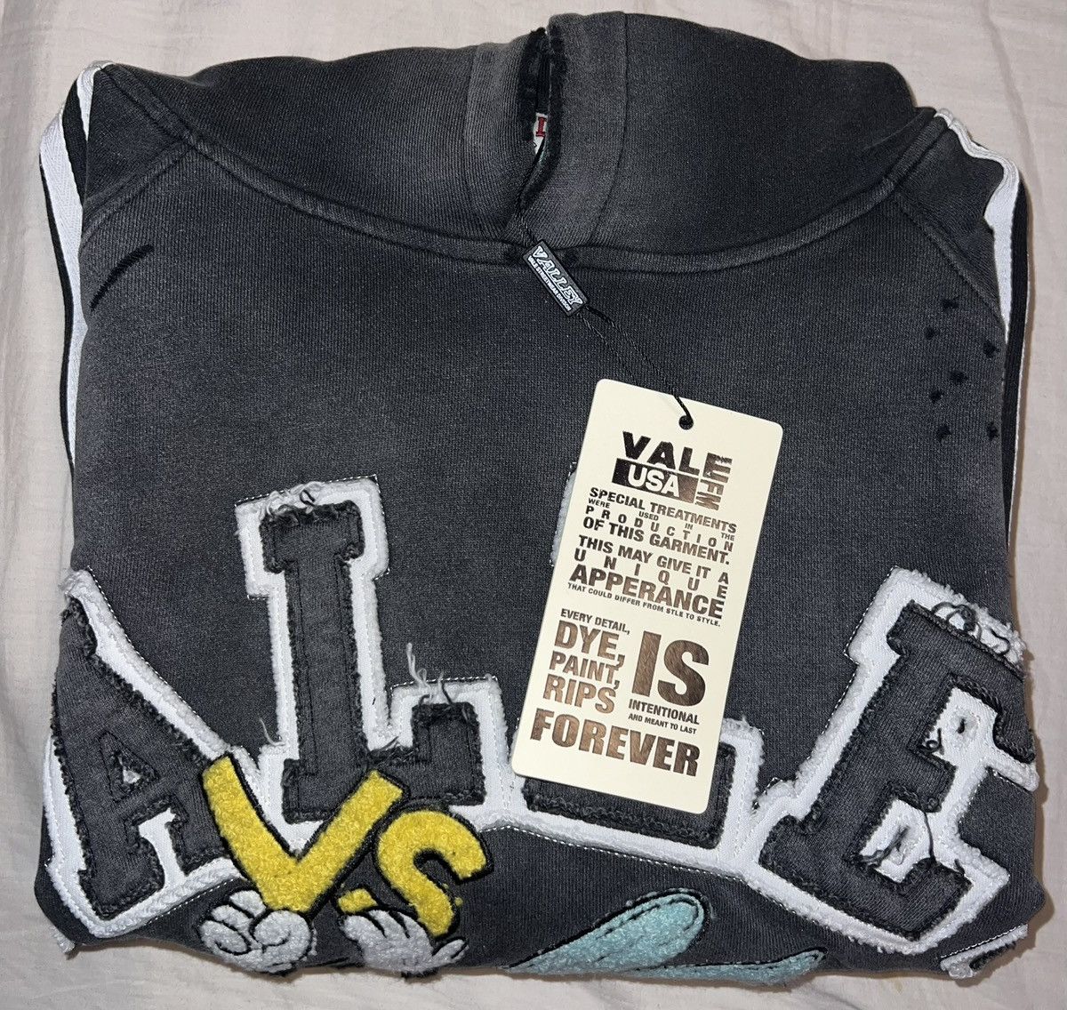 Vale Vale Forever Valley Dreams Black/Grey Anthem Pullover Hoodie Size US L / EU 52-54 / 3 - 5 Thumbnail
