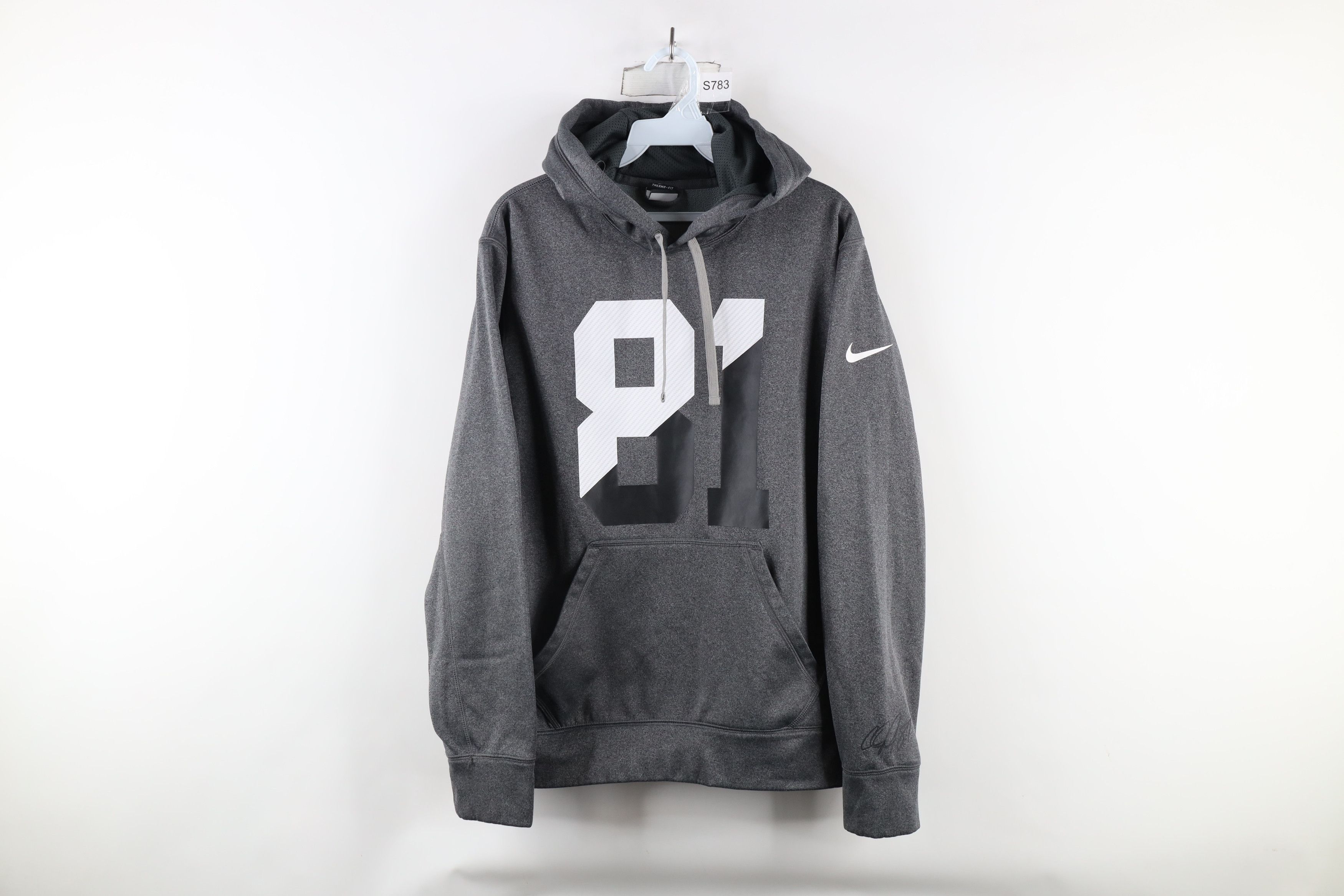 Nike × Vintage Nike Theral Fit Johnson Detroit Lions Football Hoodie #81 Size US S / EU 44-46 / 1 - 1 Thumbnail