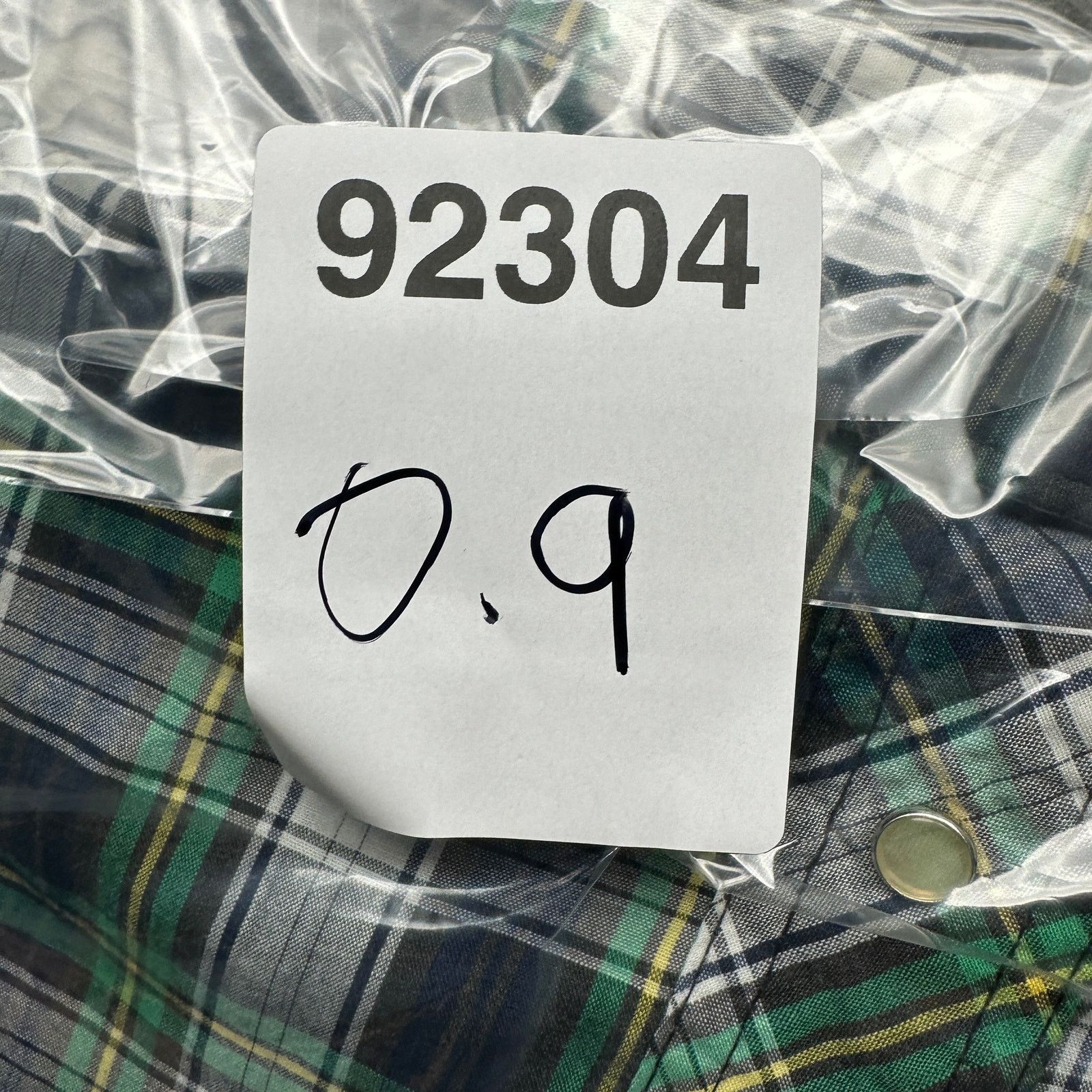 Wrangler Wrangler X-Long Tail 16.5 34 Plaid Green Shirt L Mens Green Size US L / EU 52-54 / 3 - 10 Thumbnail