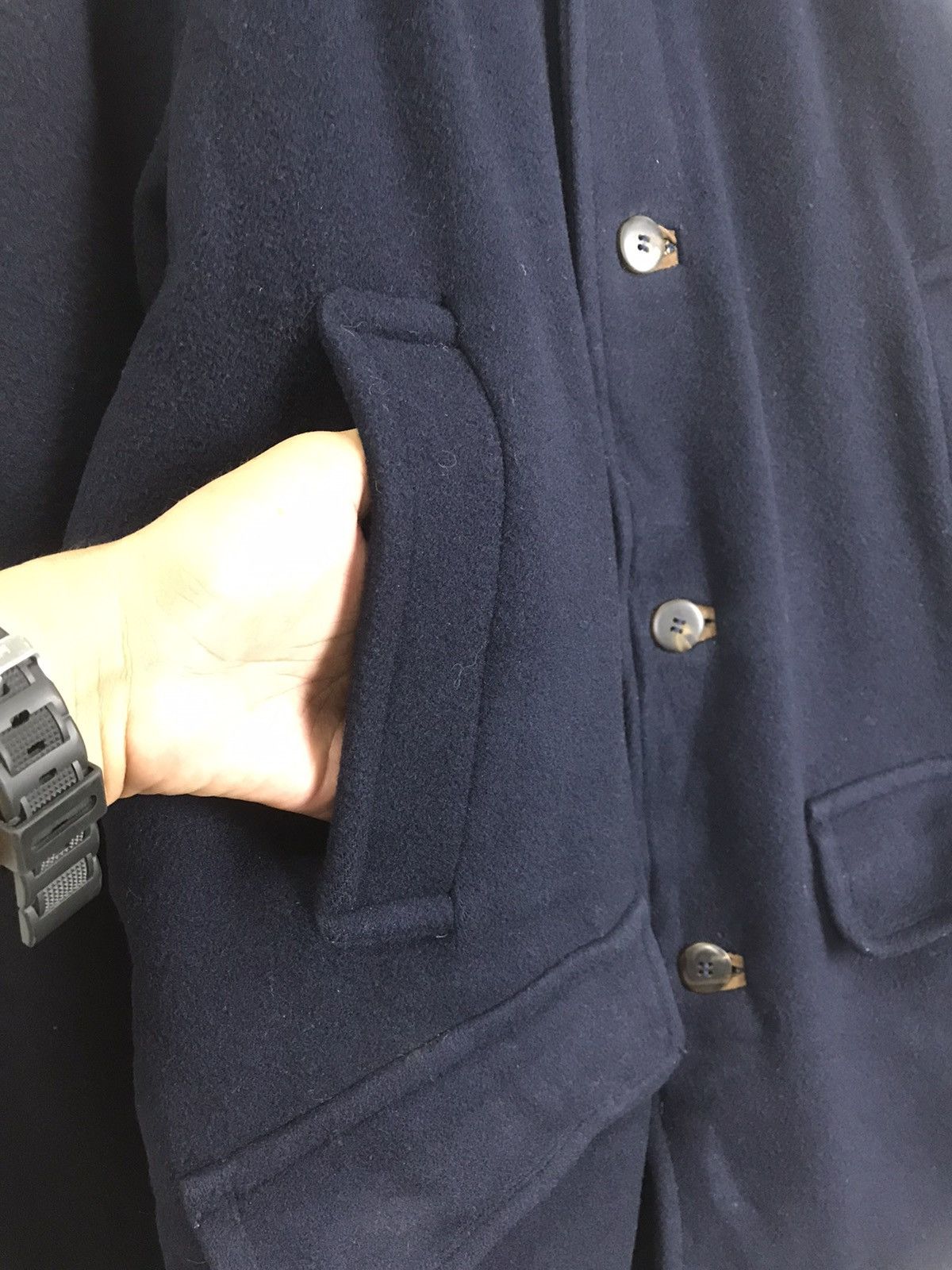 Leather × McGregor × Vintage Vintage McGregor Leather Collar Wool Jacket Size US L / EU 52-54 / 3 - 6 Thumbnail
