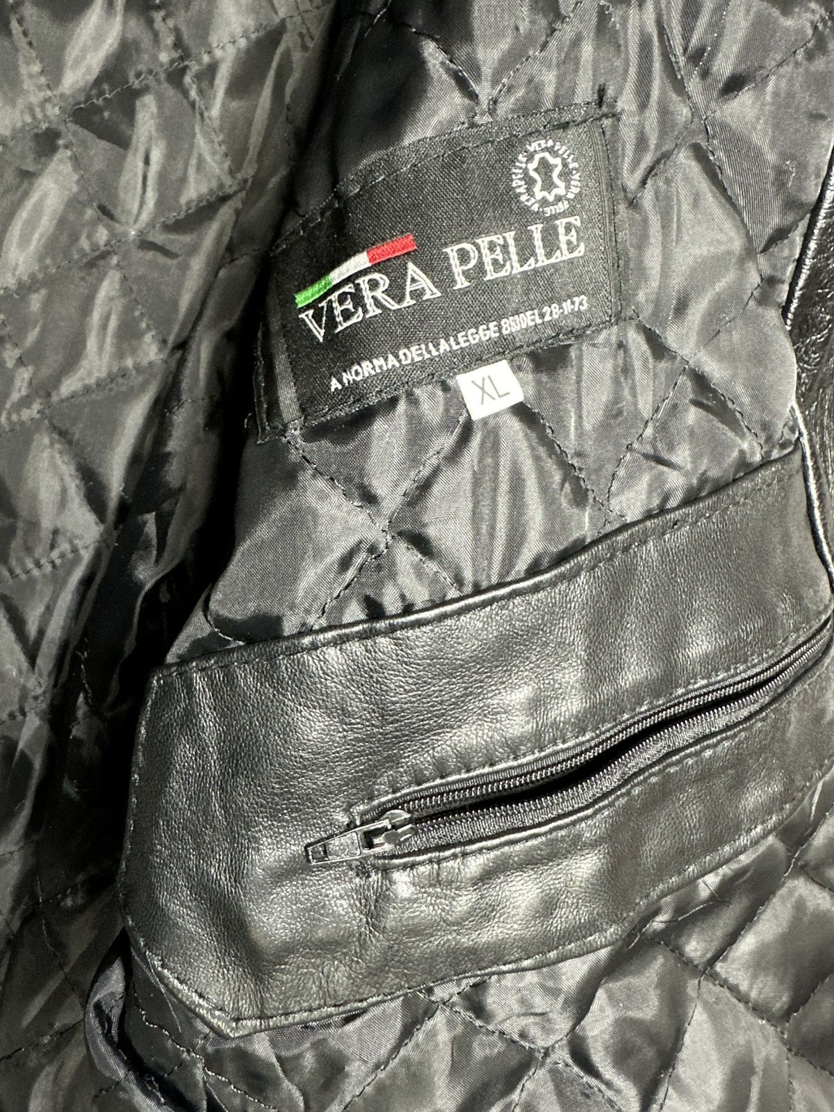 Vera Pelle Vera Pelle Leather Jacket Size US XL / EU 56 / 4 - 3 Thumbnail