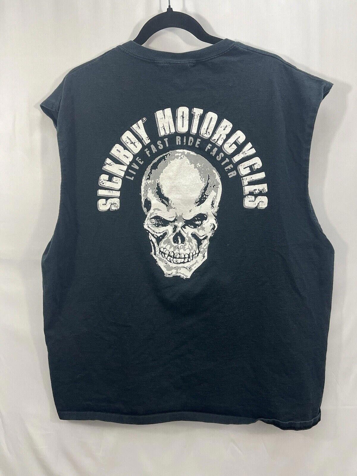 Gildan 2XL- Sickboy Motorcycles Cut Off- Live Fast Ride Faster Size US XXL / EU 58 / 5 - 1 Thumbnail