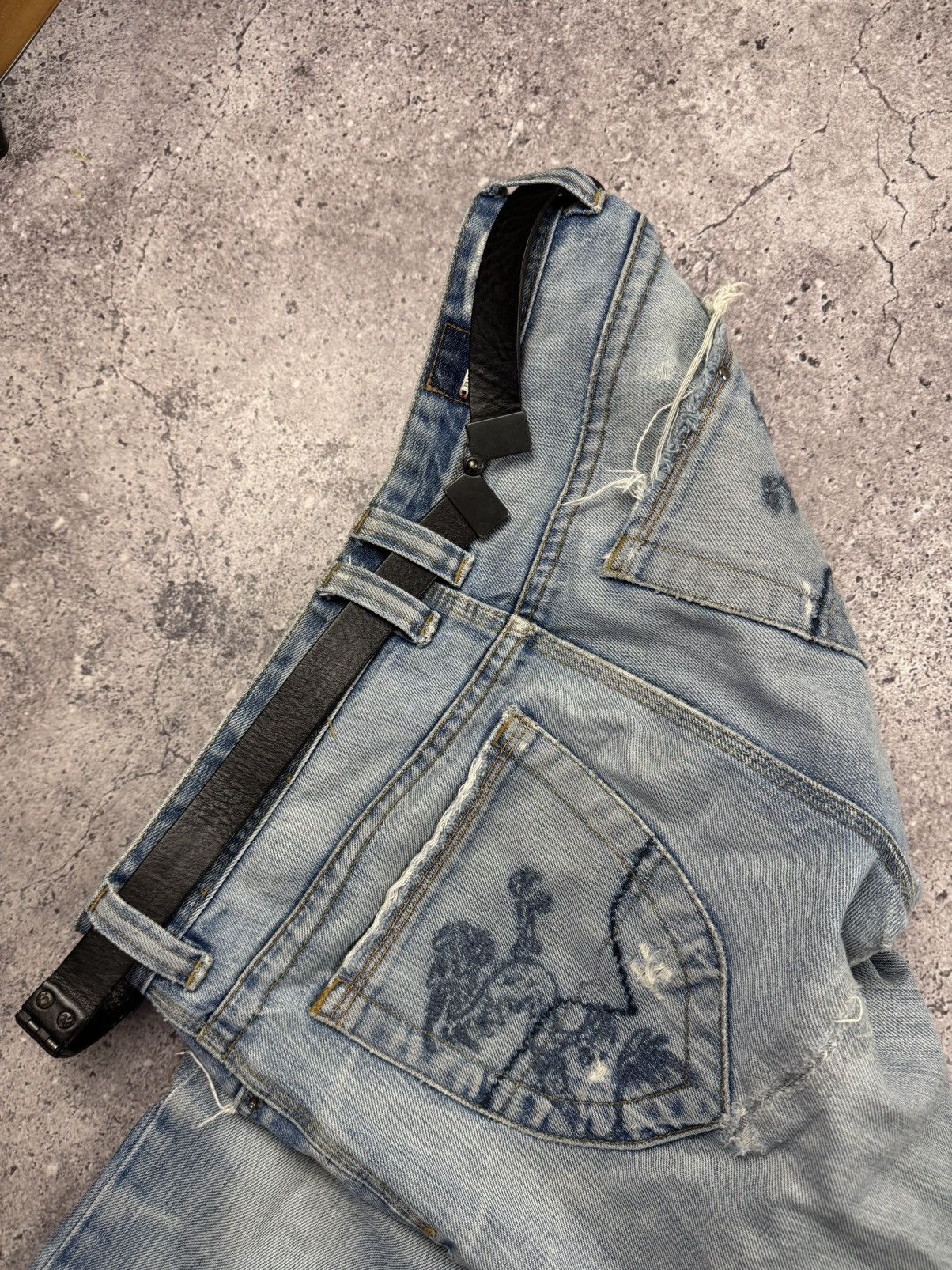Diesel 00’S NUMBER NINE STYLE DIESEL PUNK HEAD Y2K LEATHER BELT Size ONE SIZE - 6 Thumbnail
