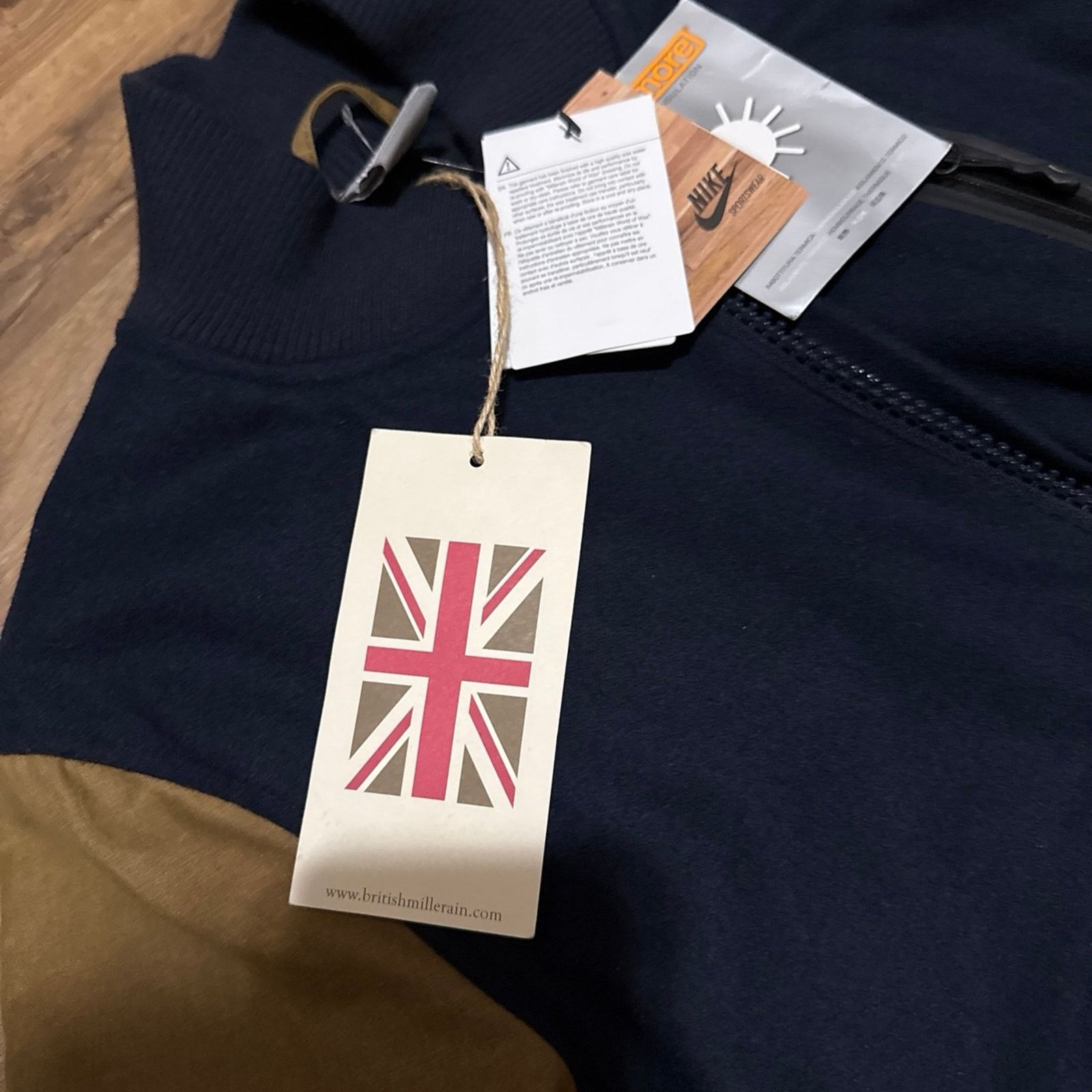 Nike 2012 Nike Zip Up Destroyer Varsity Jacket British Millerain Size US S / EU 44-46 / 1 - 11 Thumbnail