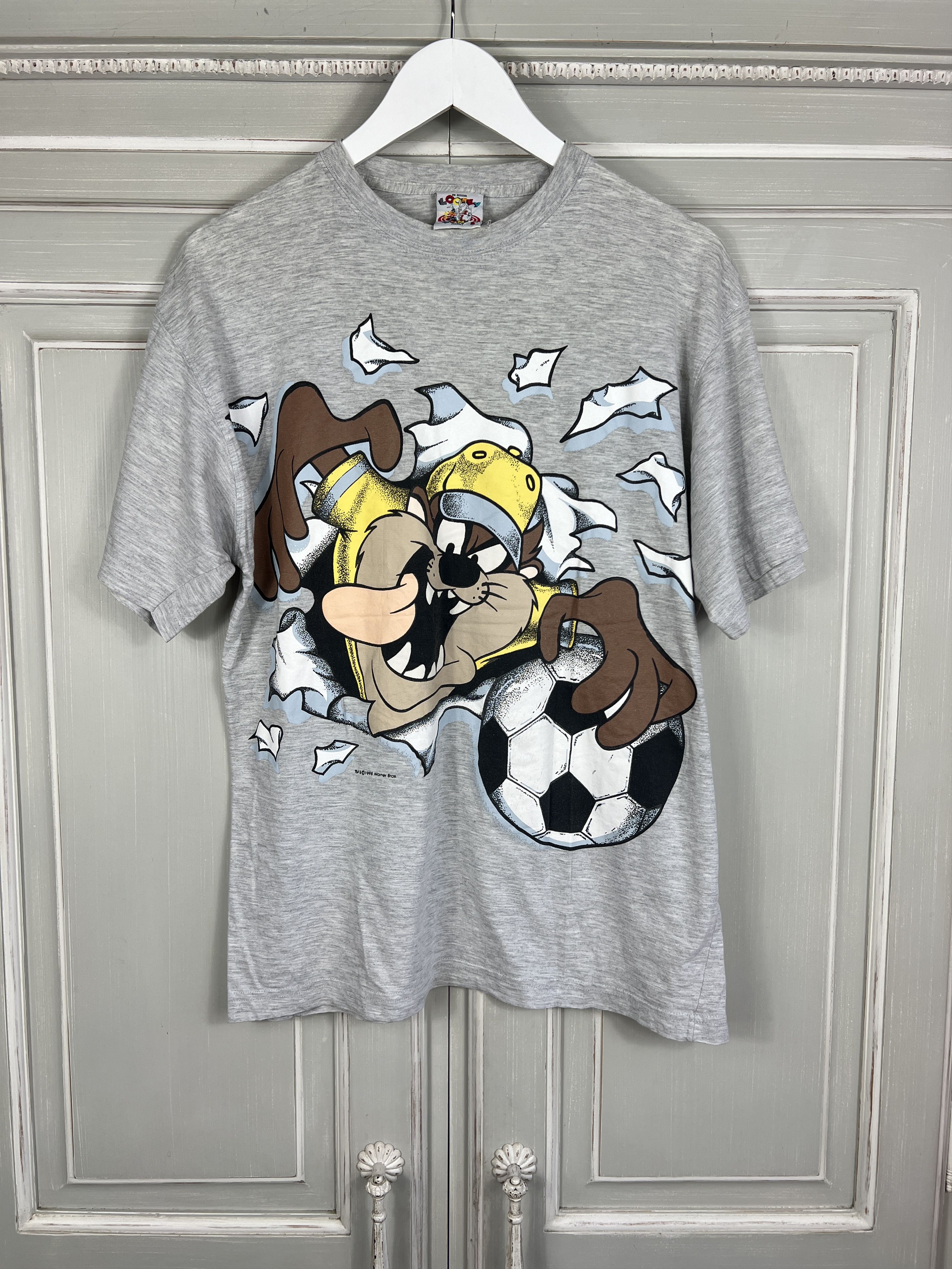 Vintage × Warner Bros CRAZY VINTAGE T SHIRT WARNER BROS 1998 TAZ Size US M / EU 48-50 / 2 - 1 Thumbnail