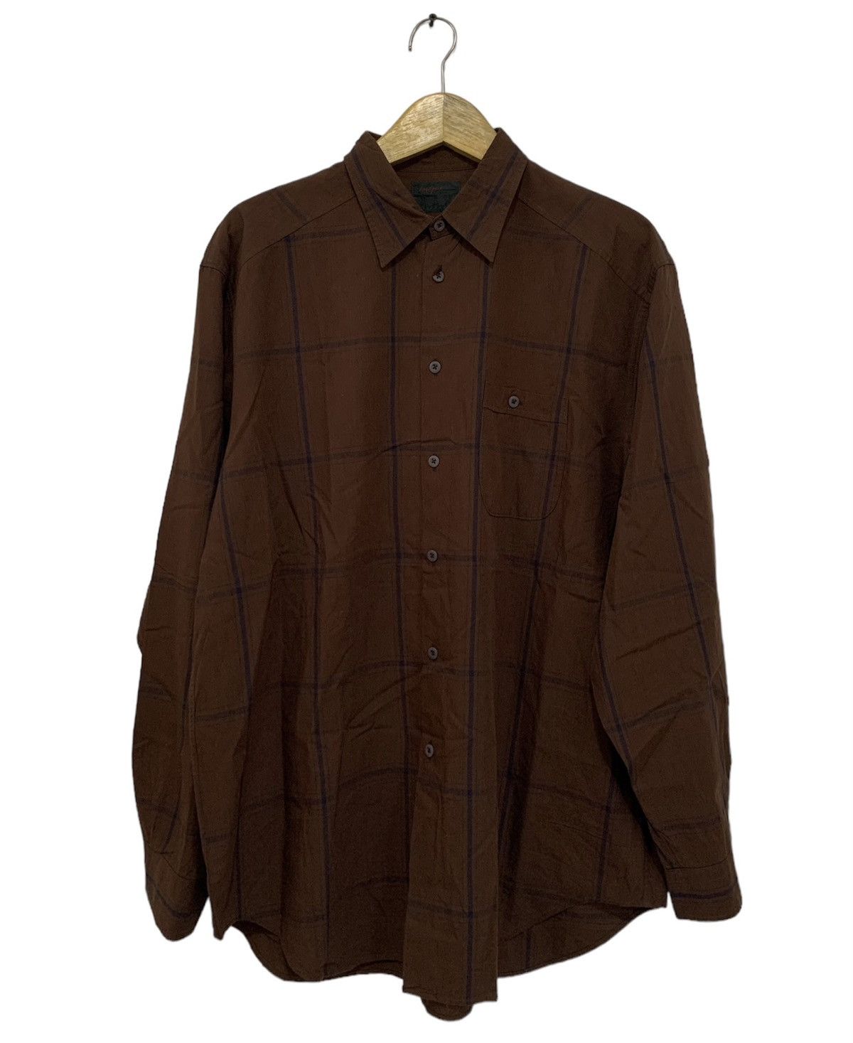 Yohji Yamamoto Vintage A.A.R yohji yamamoto d’urban plaid button up shirt Size US L / EU 52-54 / 3 - 1 Thumbnail