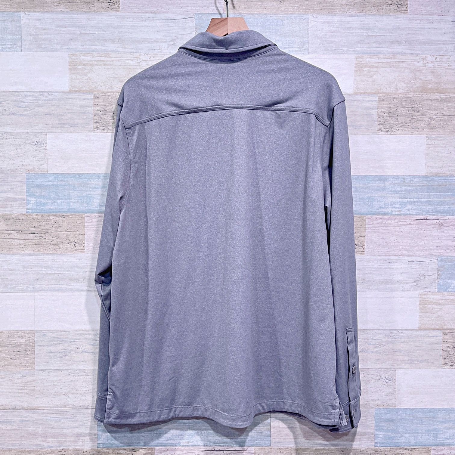 Duluth Trading Company DULUTH Trading Long Sleeve Performance Shirt Gray Mens Large Size US L / EU 52-54 / 3 - 3 Thumbnail